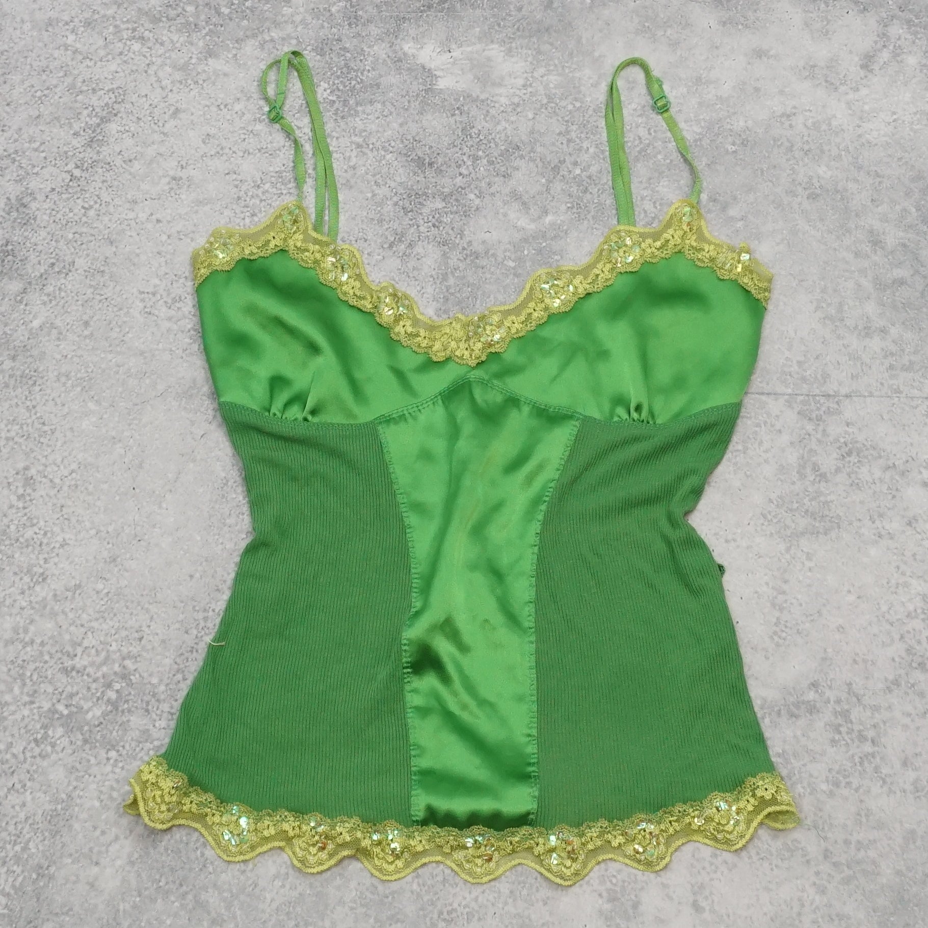 2000s Tie Tae Sequin Cami