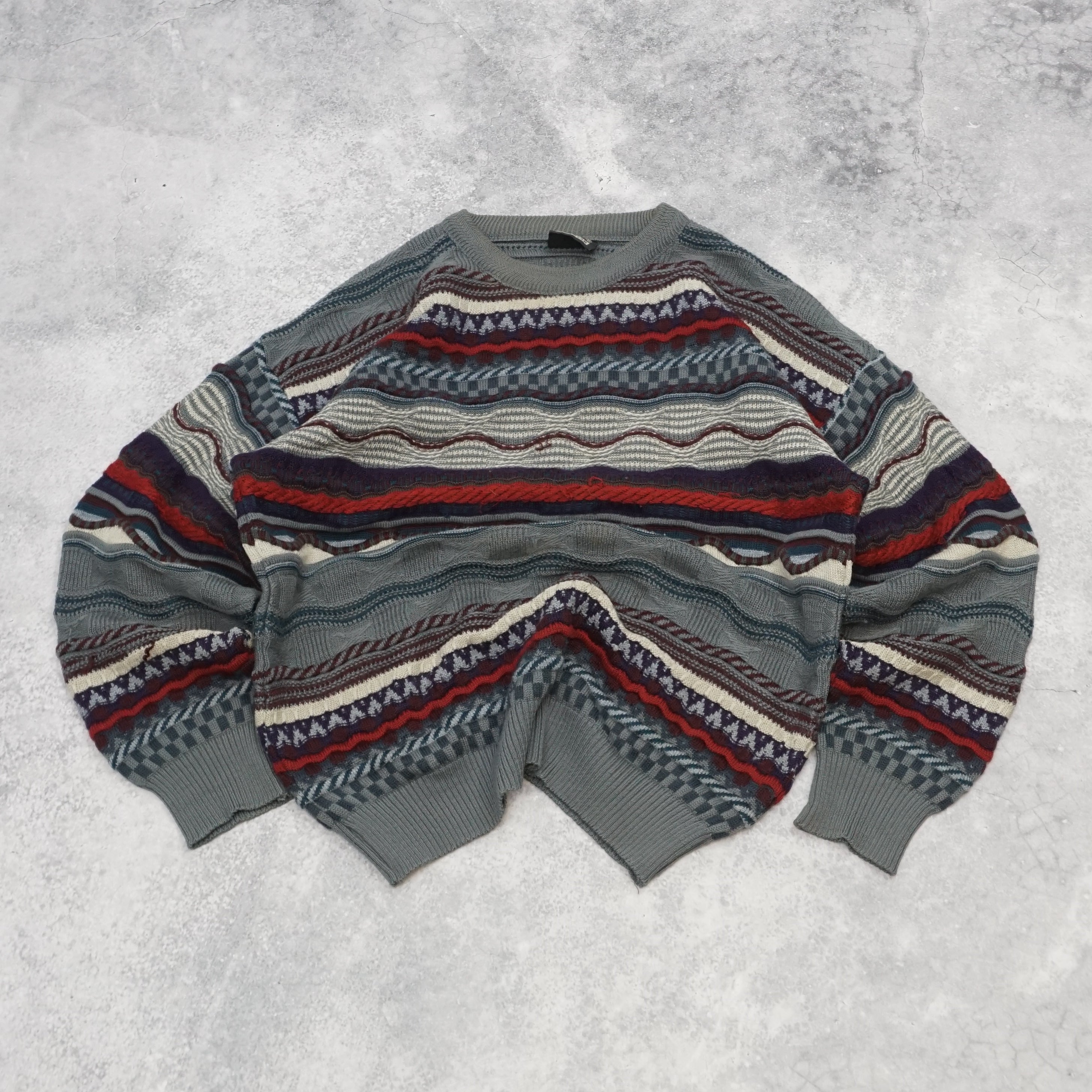 90s Patterned Knit Sweater