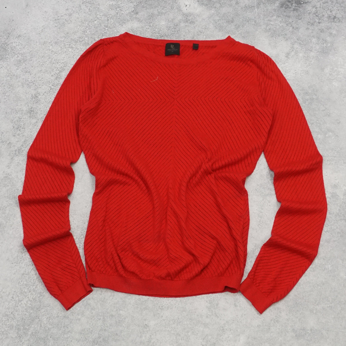 David Lawrence Chevron Sweater Knit