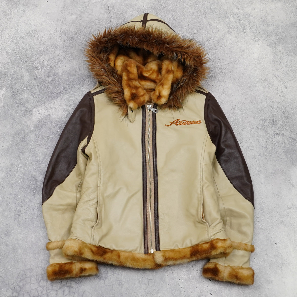 2000s Avirex Faux Fur Jacket