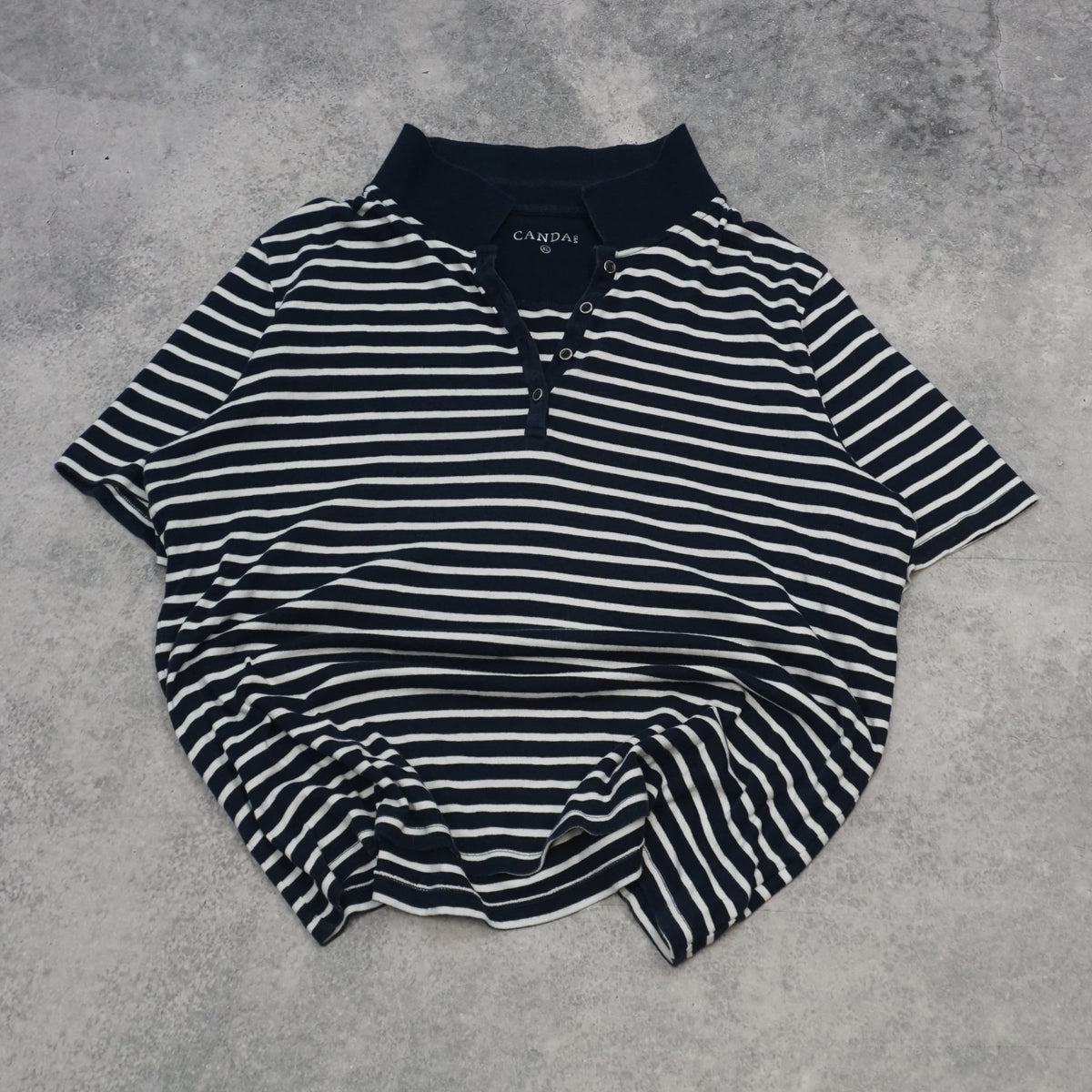 Canda Striped Henley Top