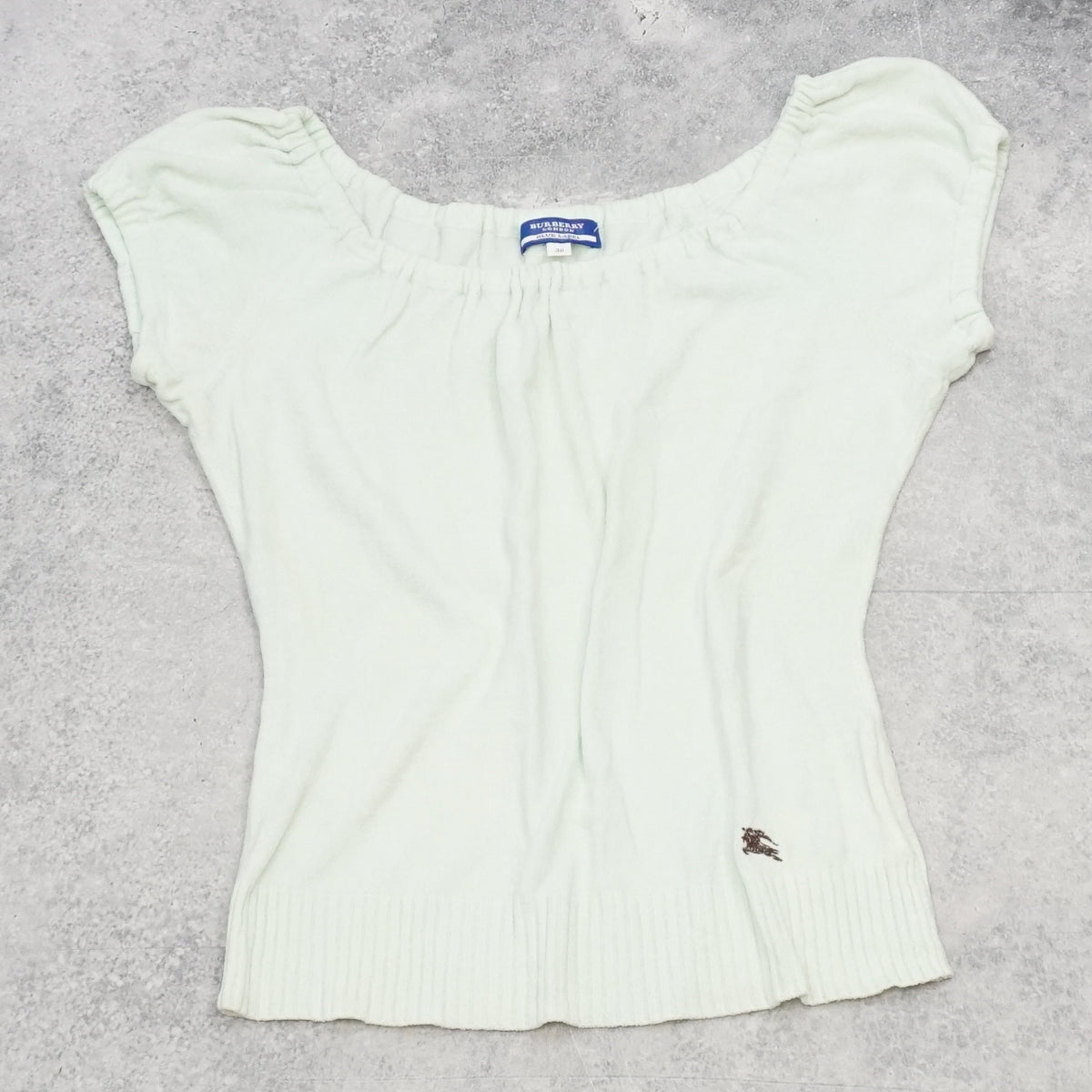 2000s Burberry Blue Label Cap Sleeve Top Knit