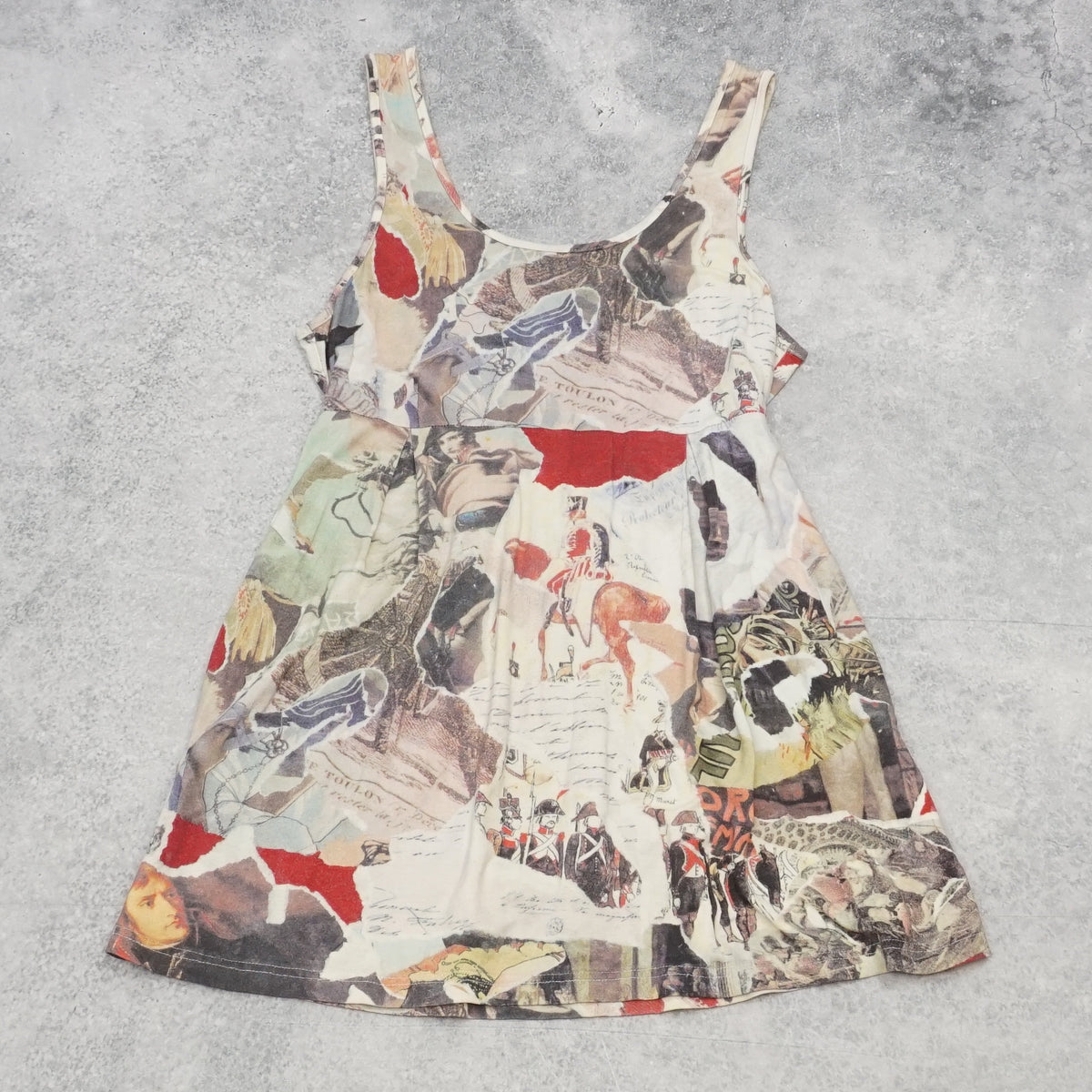 2000s Collage Print Top