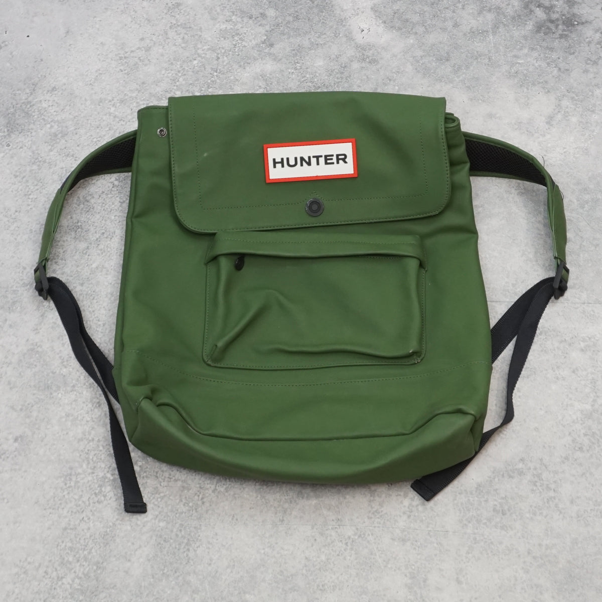 Hunter Rubberised Foldover Backpack
