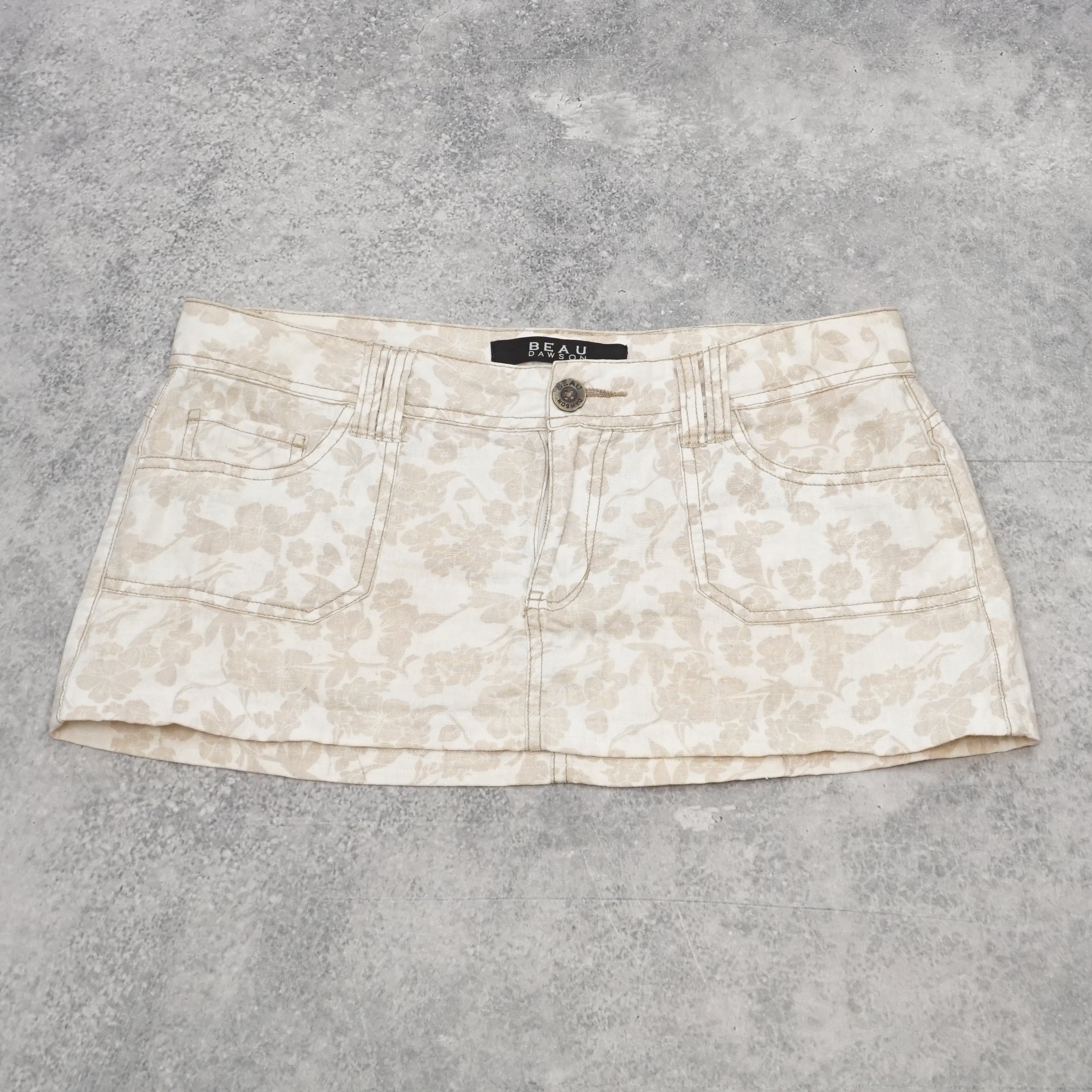Beau Dawson Floral Print Mini Skirt