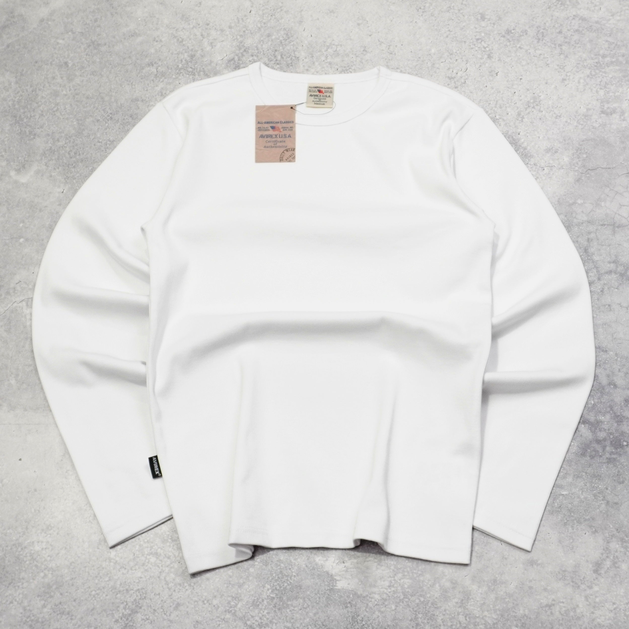 Avirex Ribbed Long Sleeve T-Shirt
