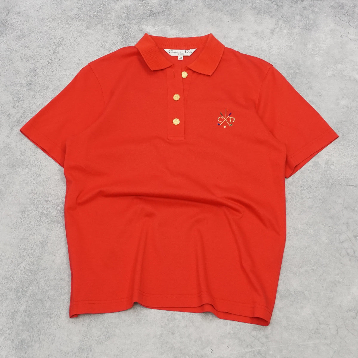 90s Christian Dior Sports Embroidered Golf Polo