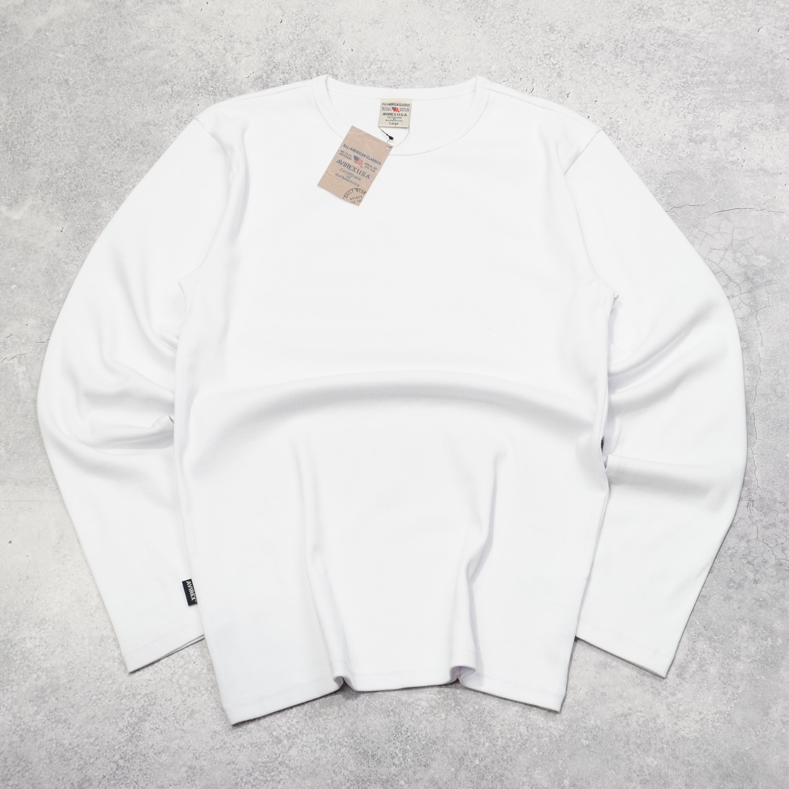 Avirex Ribbed Long Sleeve T-Shirt