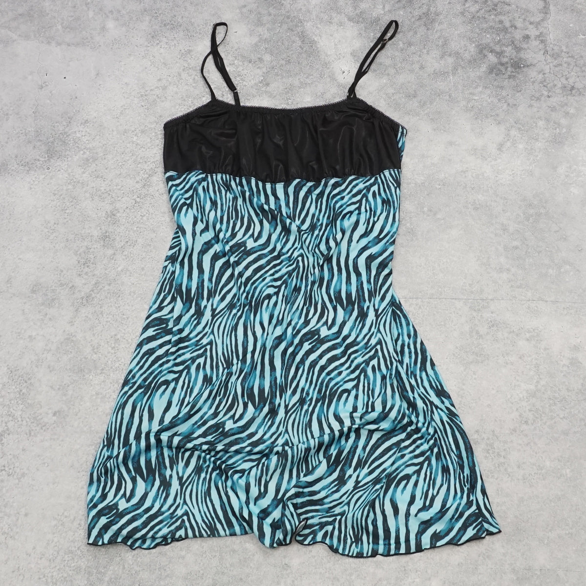 2000s Zebra Print Mini Dress