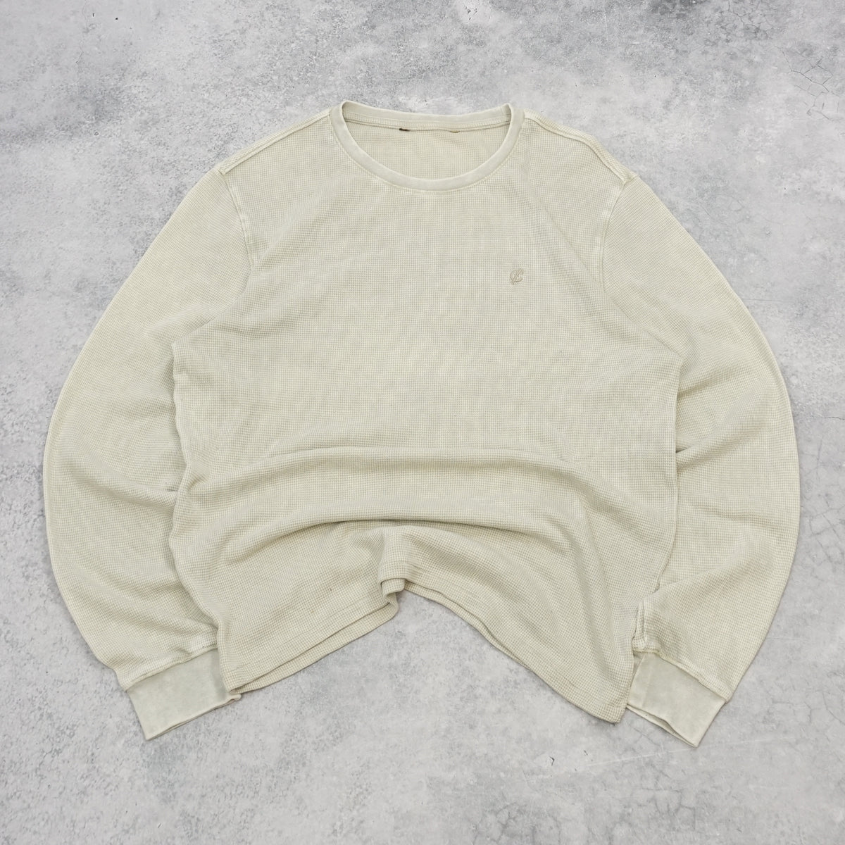 Waffle Knit Long Sleeve T-Shirt