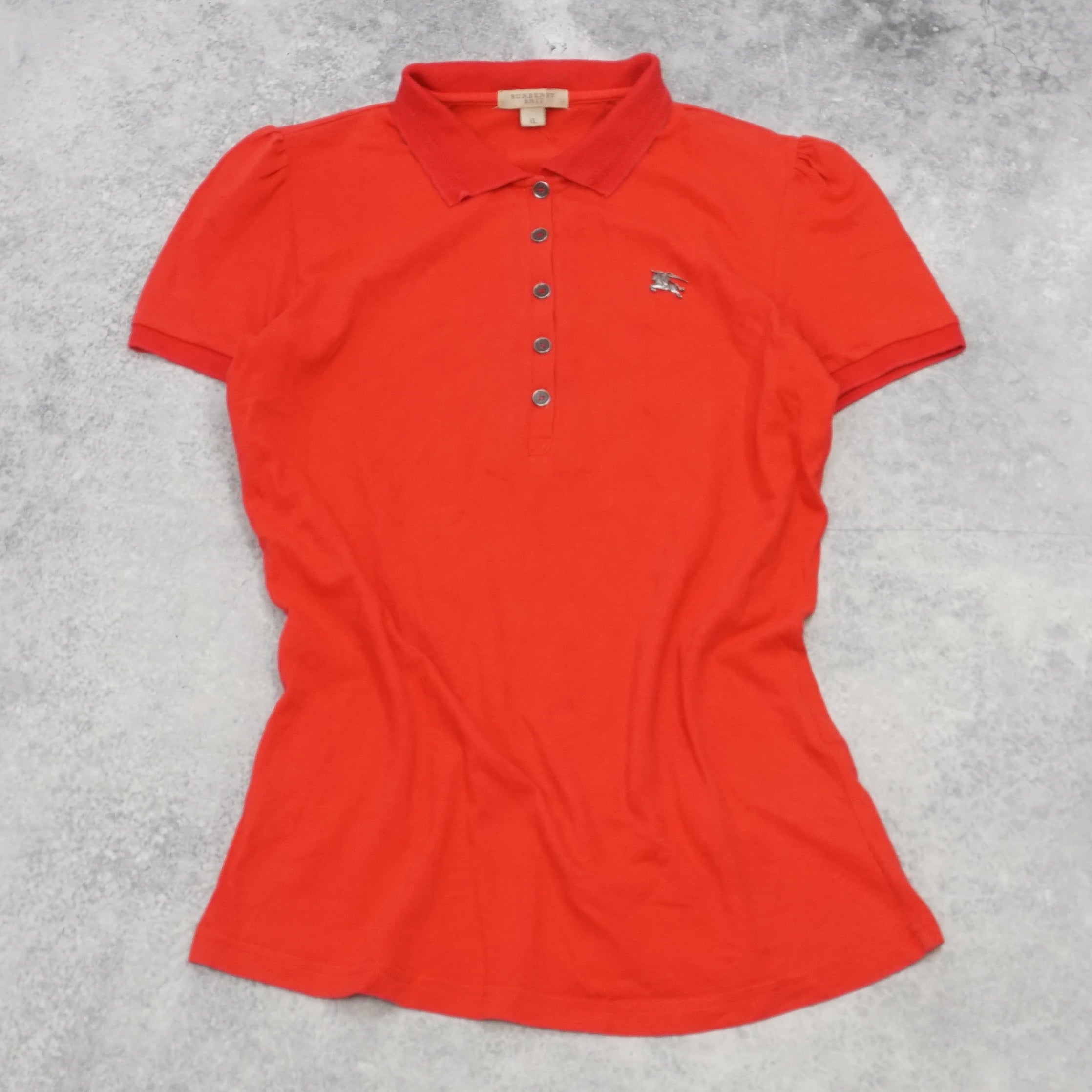 2000s Burberry Brit Fitted Pique Polo