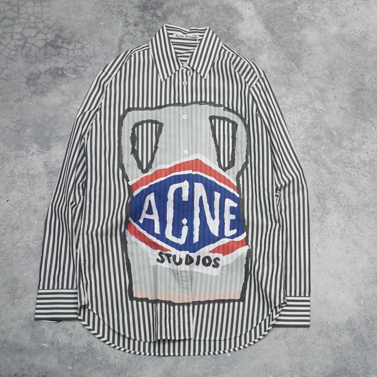 Acne Studios Striped Graphic Shirt