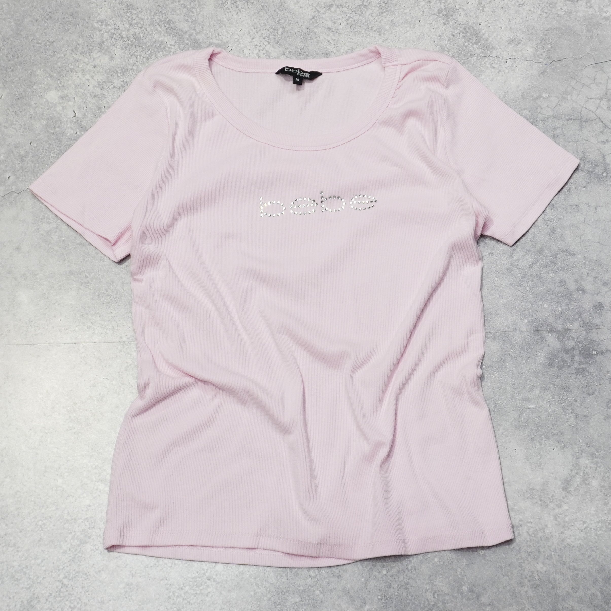 Bebe Rhinestone Top