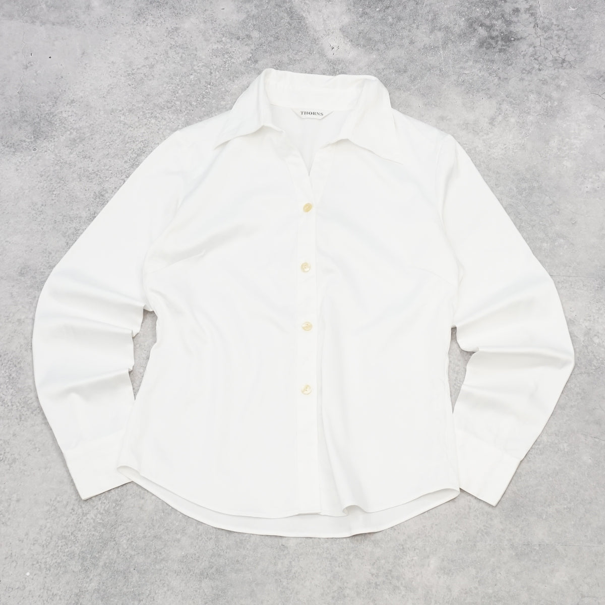 Thorns Relaxed White Shirt