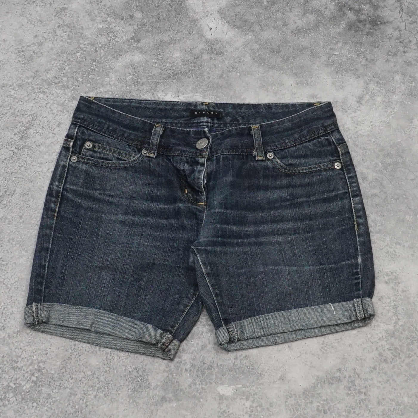 Sisley Denim Distressed Shorts