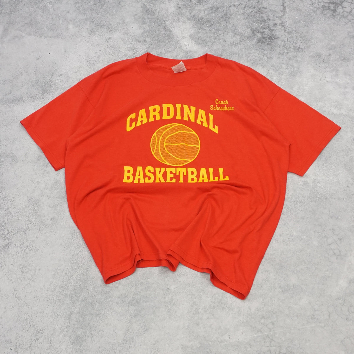 90s Fruit Of The Loom Cardinal Basketball Graphic T-Shirt