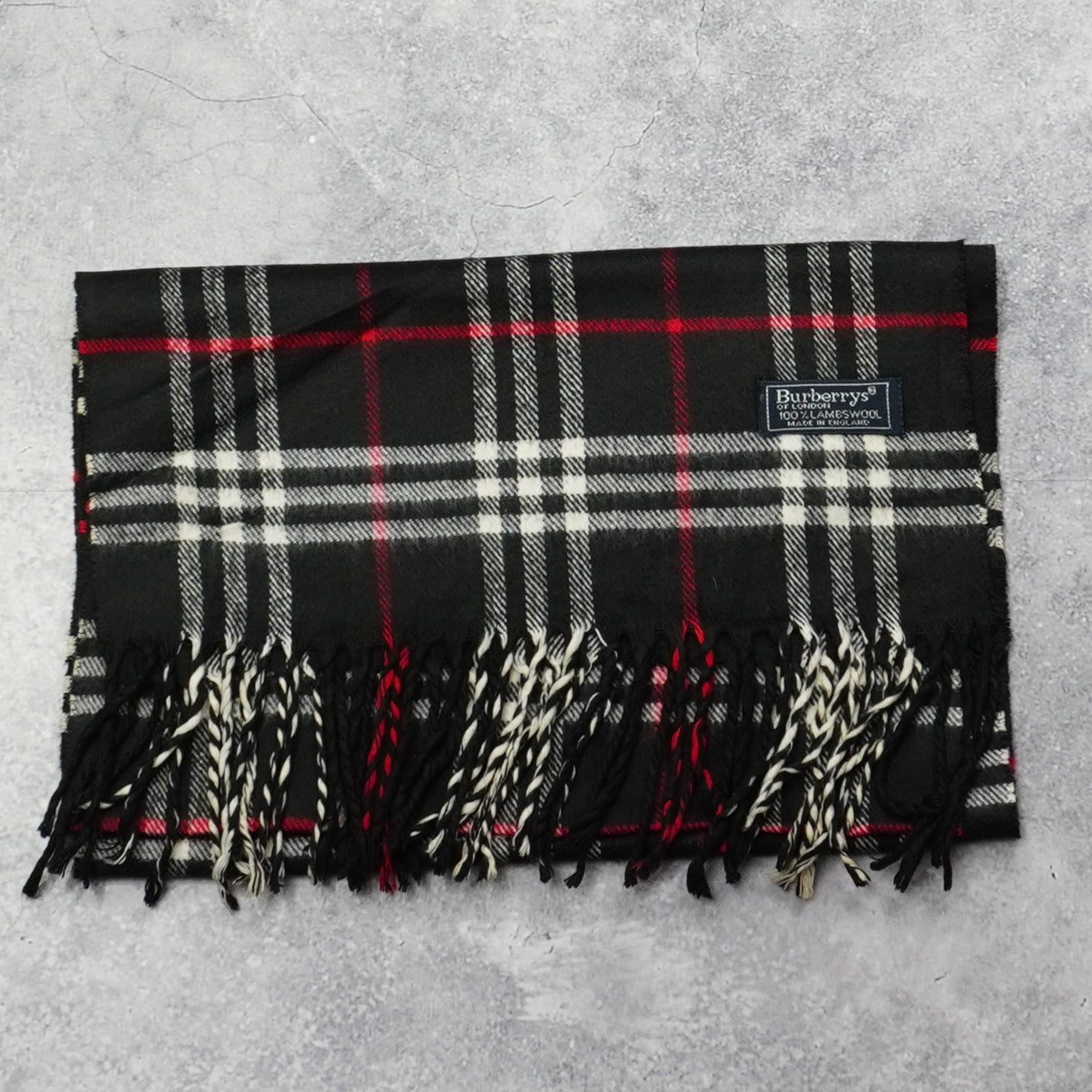 90s Burberry's Wool Scarf