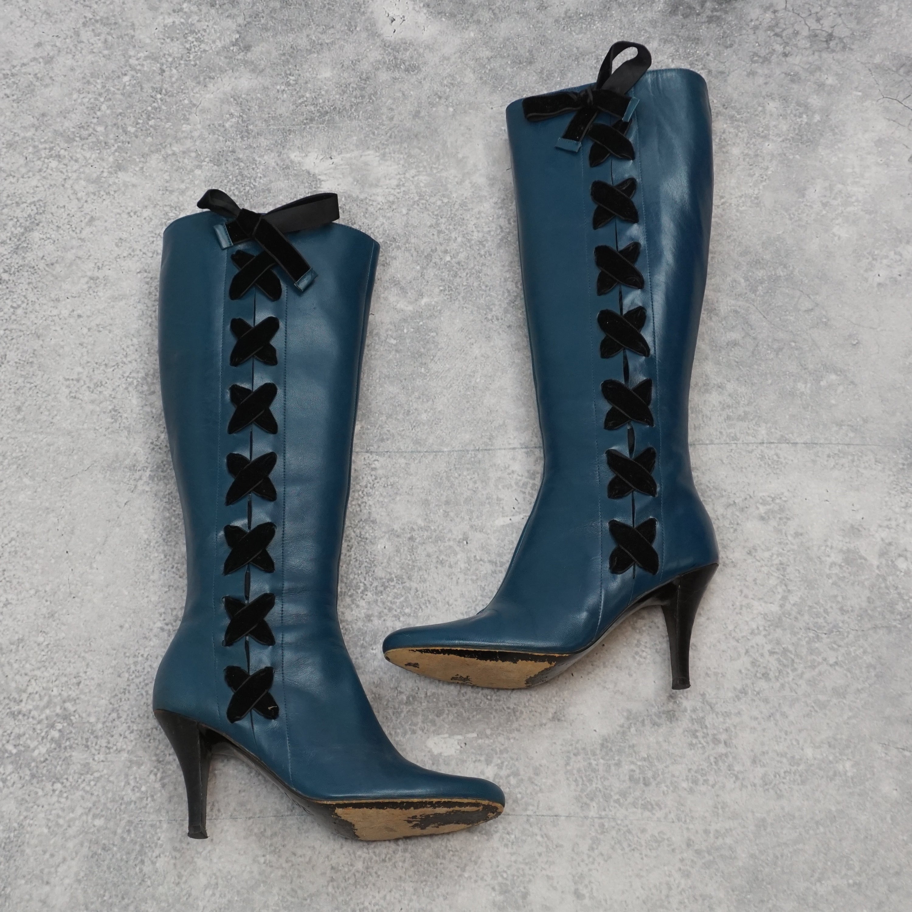 Alannah Hill Knee High Laced Boots