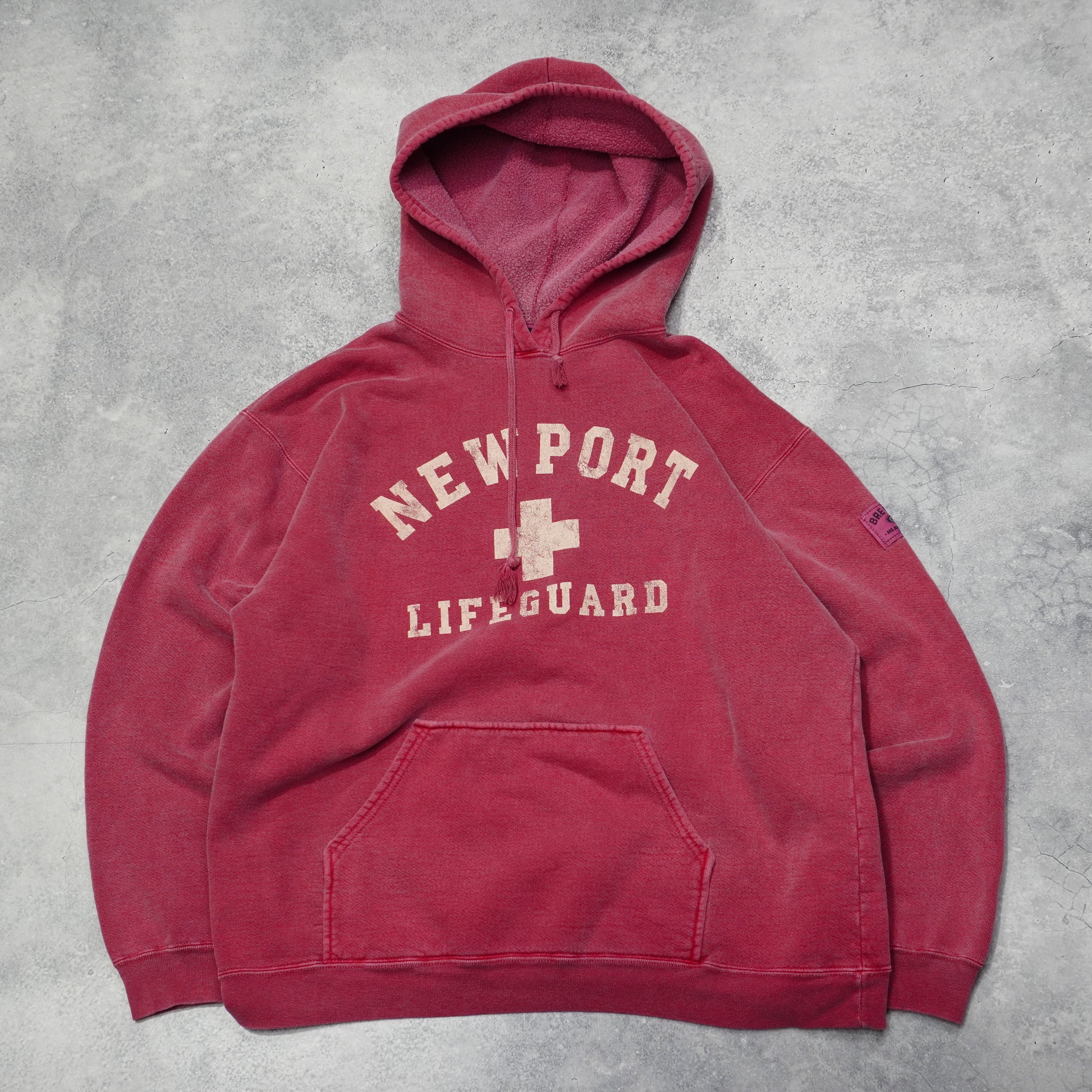 2000s Breezin' Up Lifeguard Graphic Hoodie