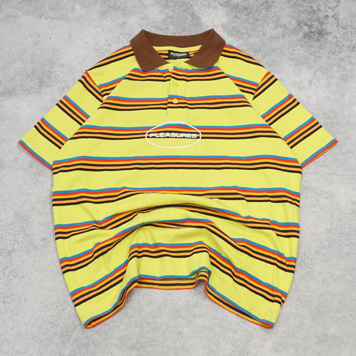 Pleasures Now Striped Raglan Polo