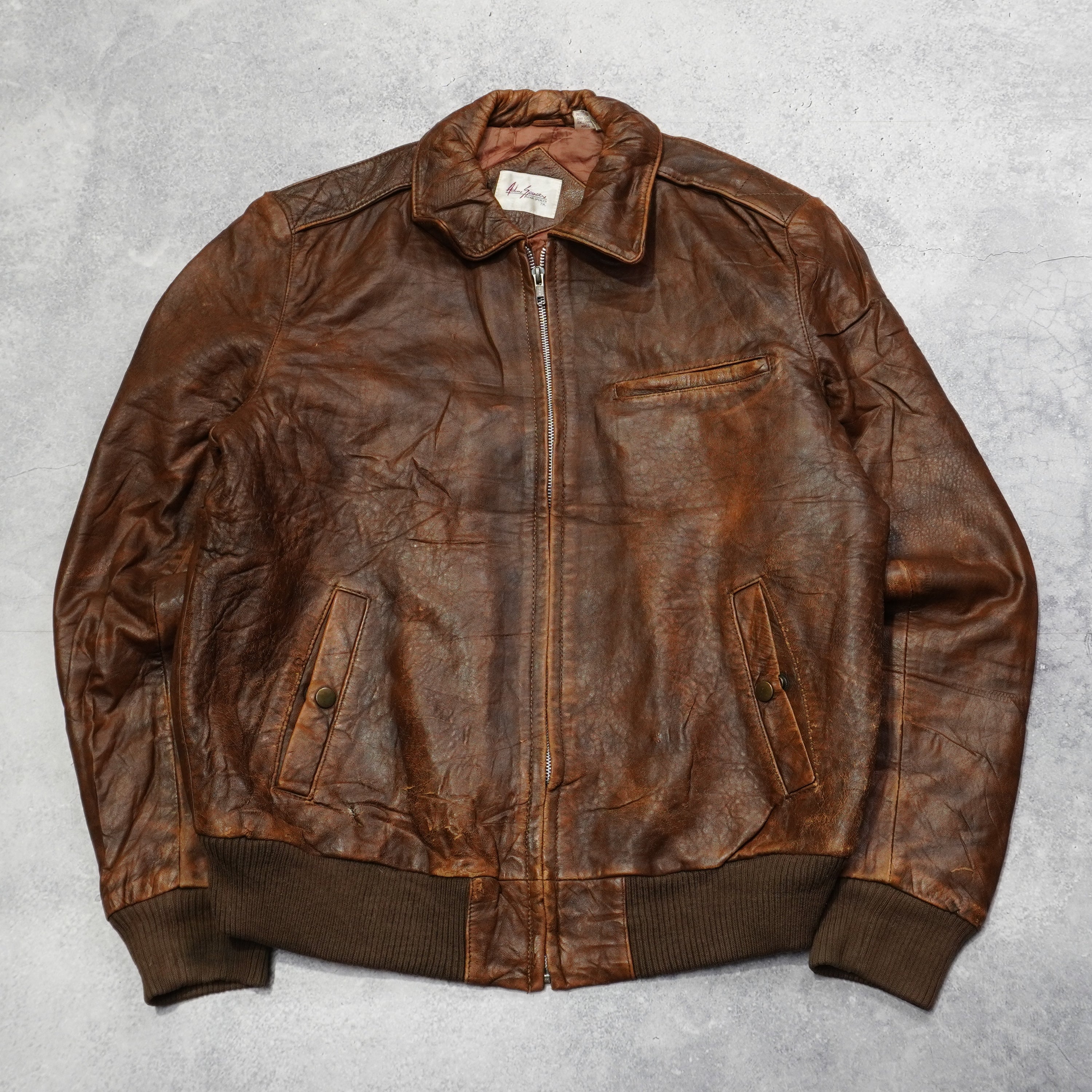90s Adam Spencer Leather Jacket