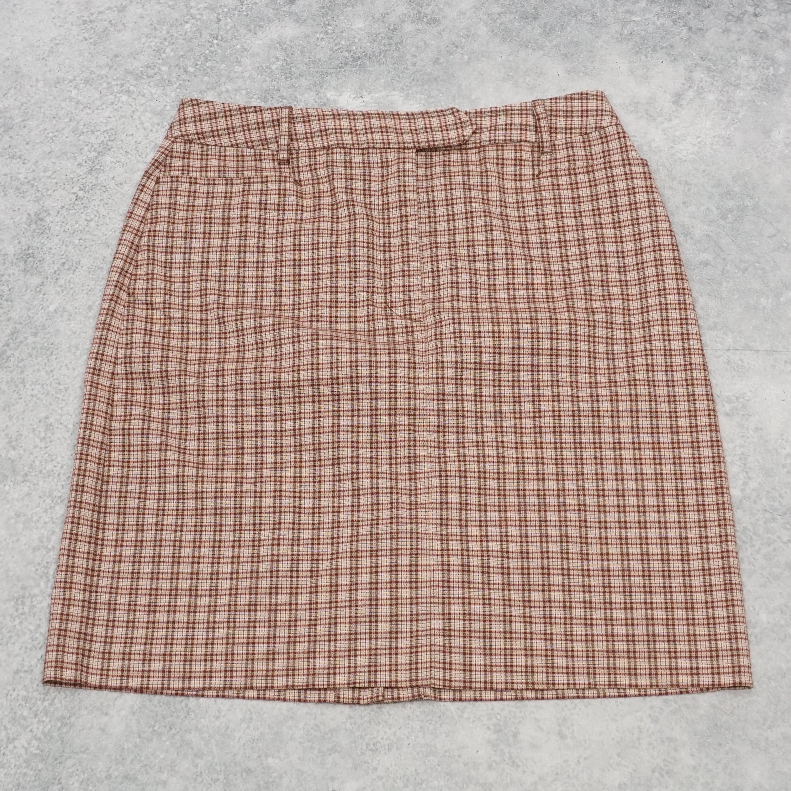 90s Esprit Plaid Mini Skirt