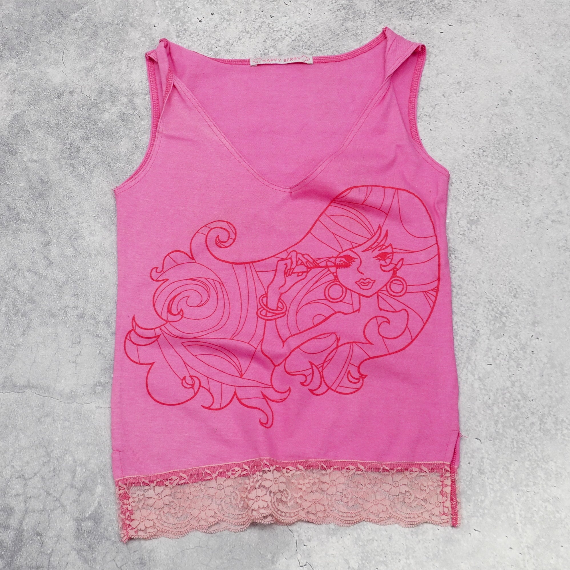 2000s Happy Berry Tank Top