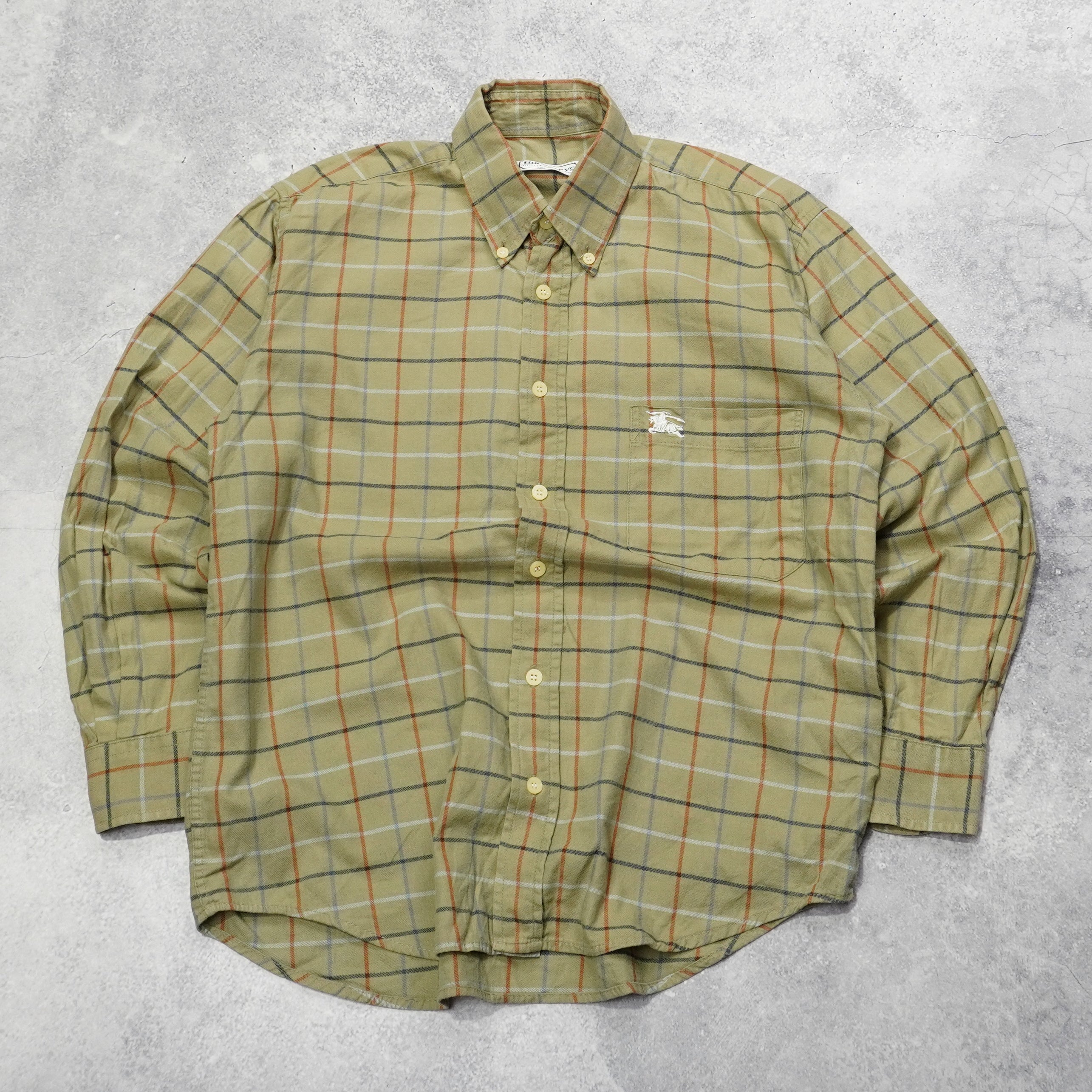 90s Burberrys Checkered Button Up