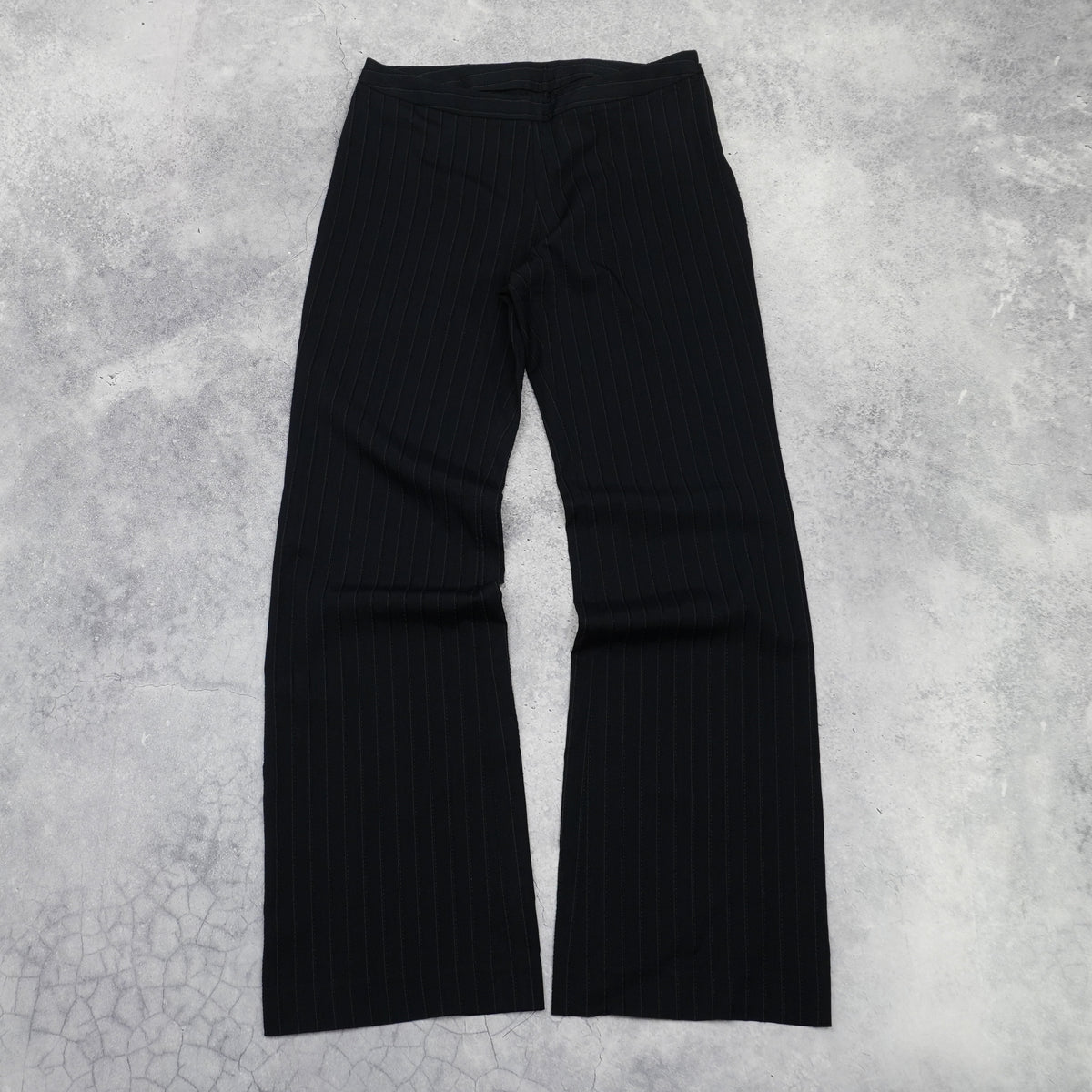 2000s Jean Paul Gaultier Femme Pinstripe Flare Pants