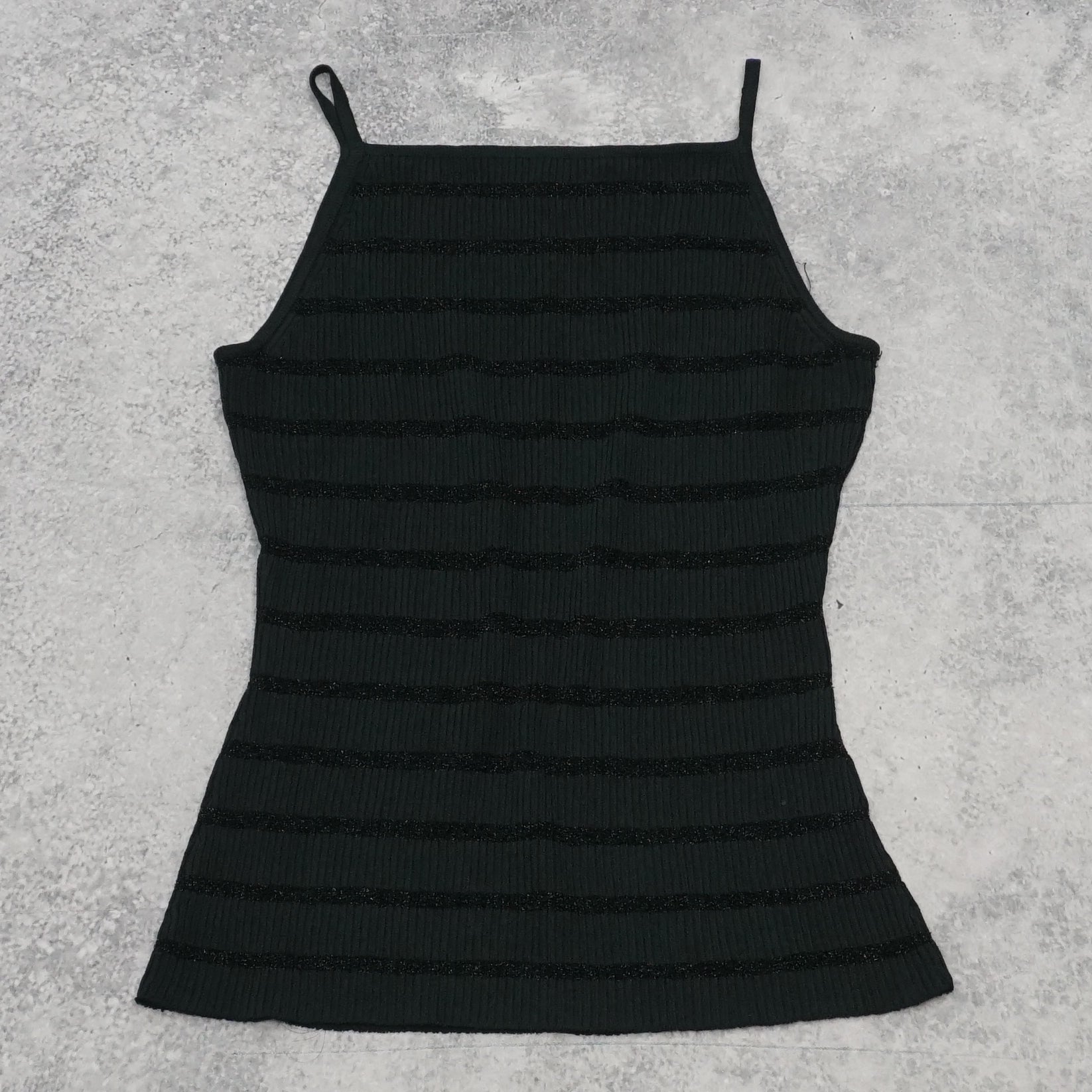 2000s Striped Knitted Cami