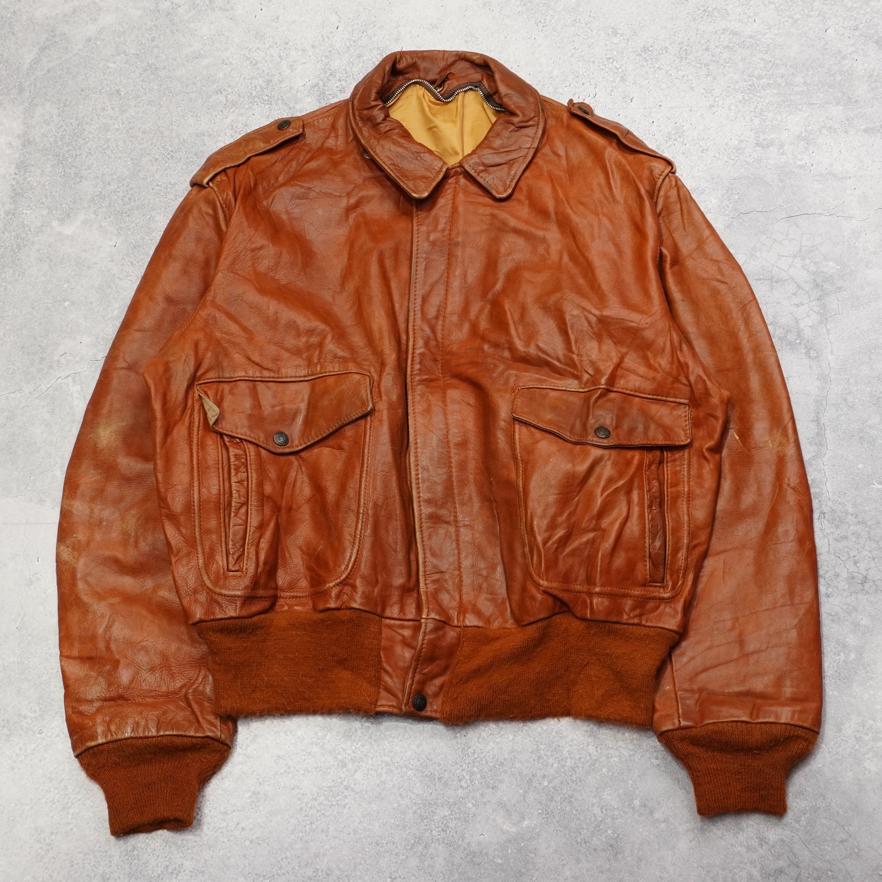 90s Schott Aviator Leather Jacket