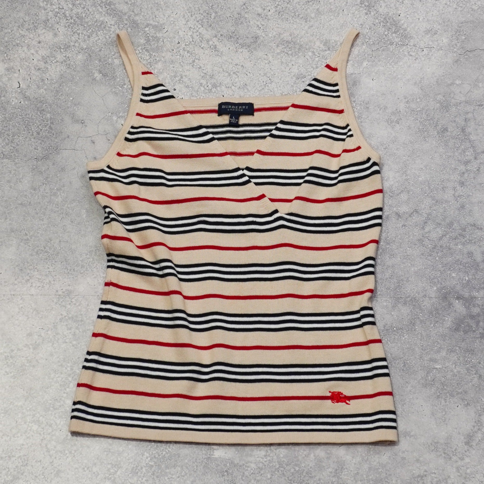 2000s Burberry Striped Cami