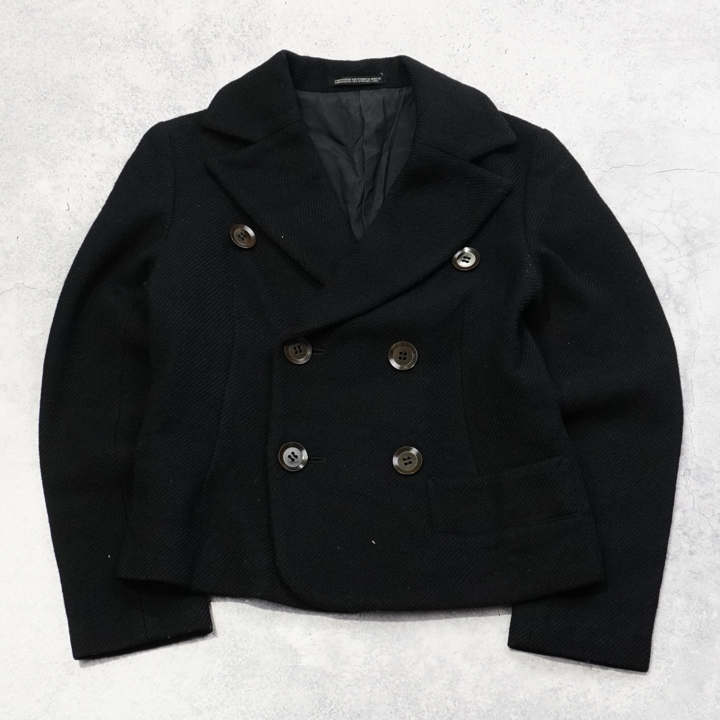 Yohji Yamamoto + Noir Double Breasted Jacket