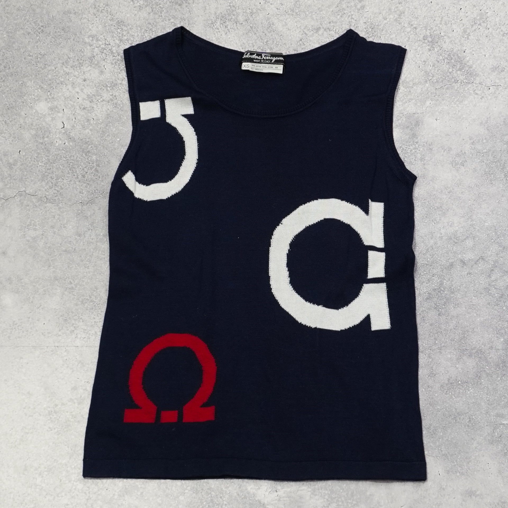 2000s Salvatore Ferragamo Knit Tank Top