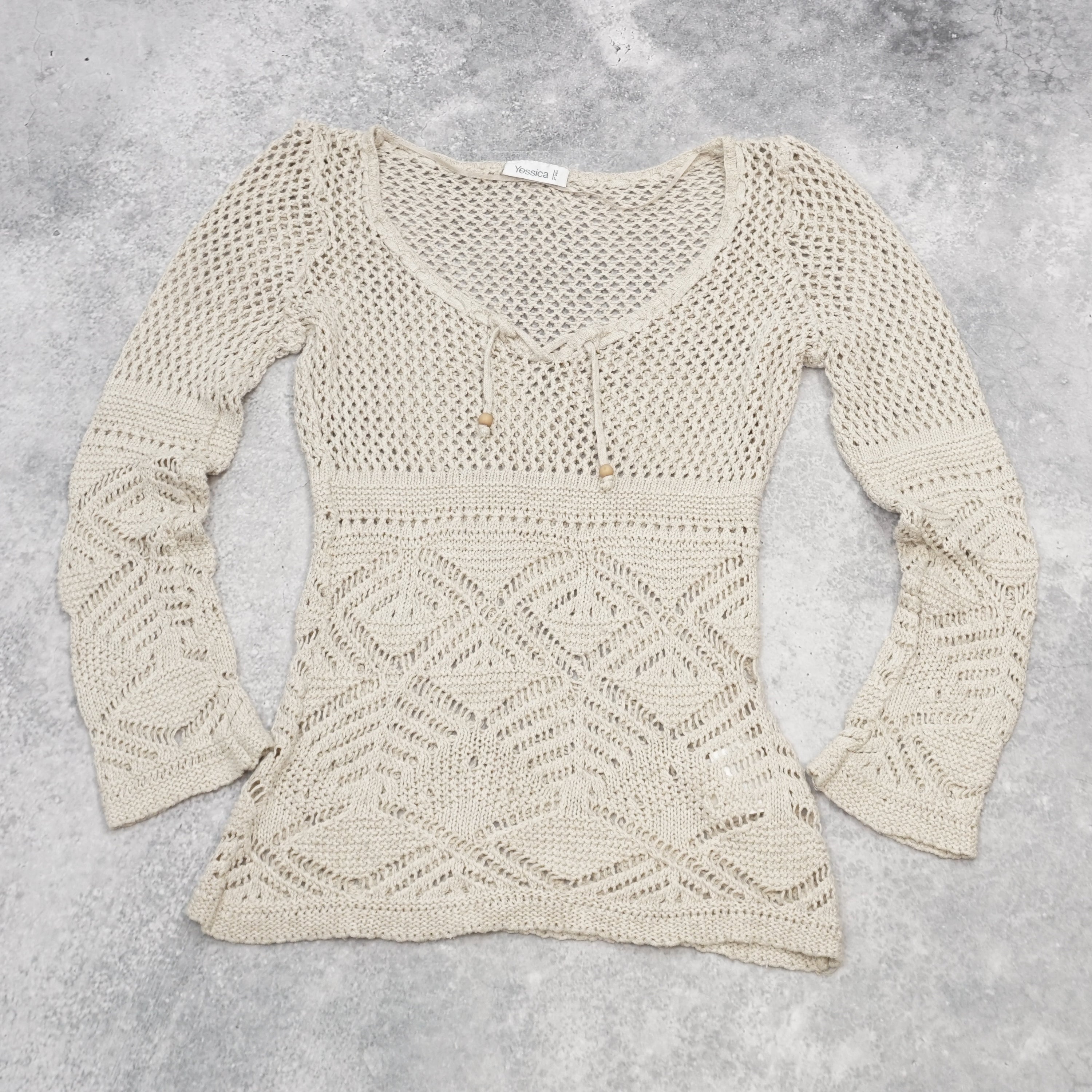 Yessica Long Sleeve Crochet Knit
