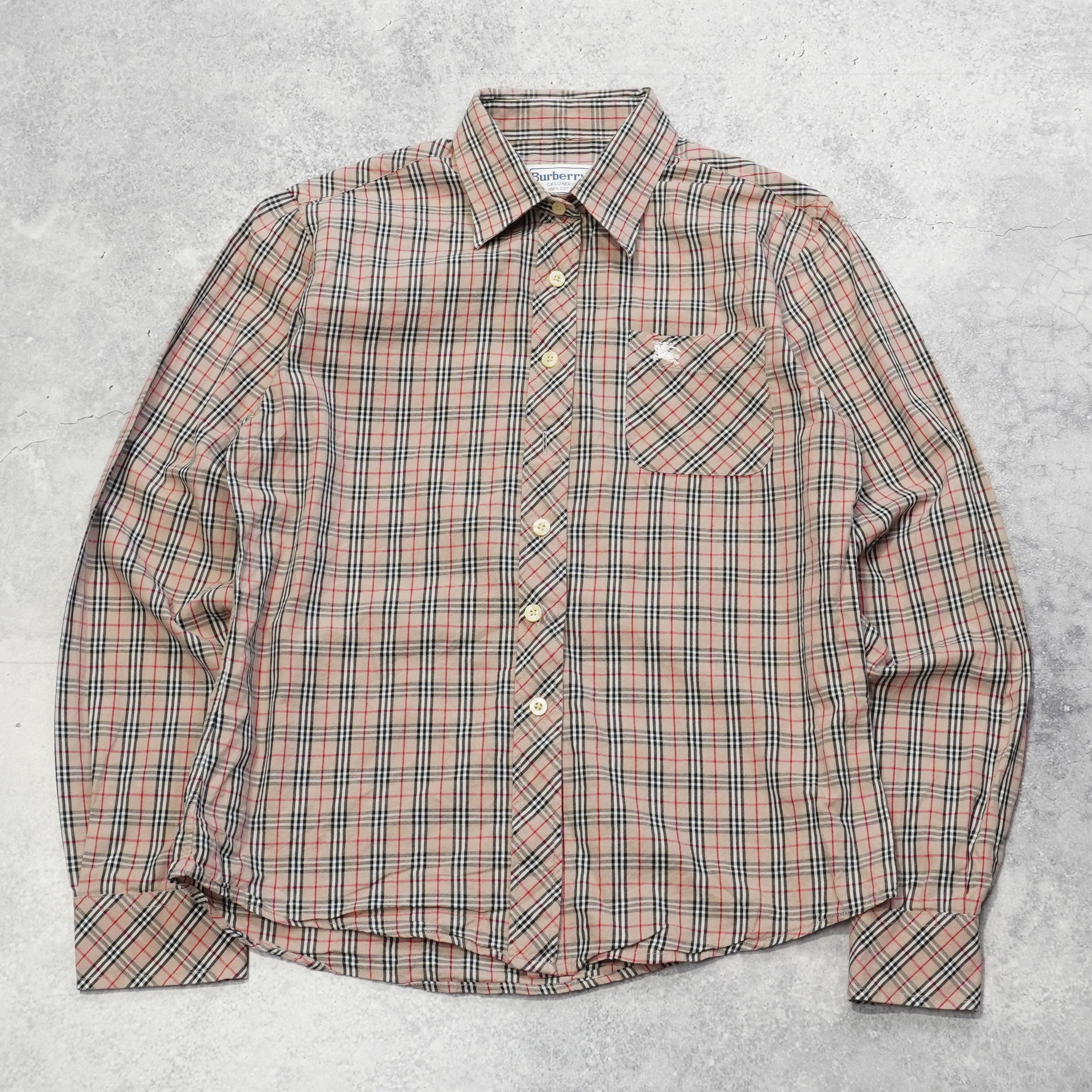 90s Burberrys Button Up