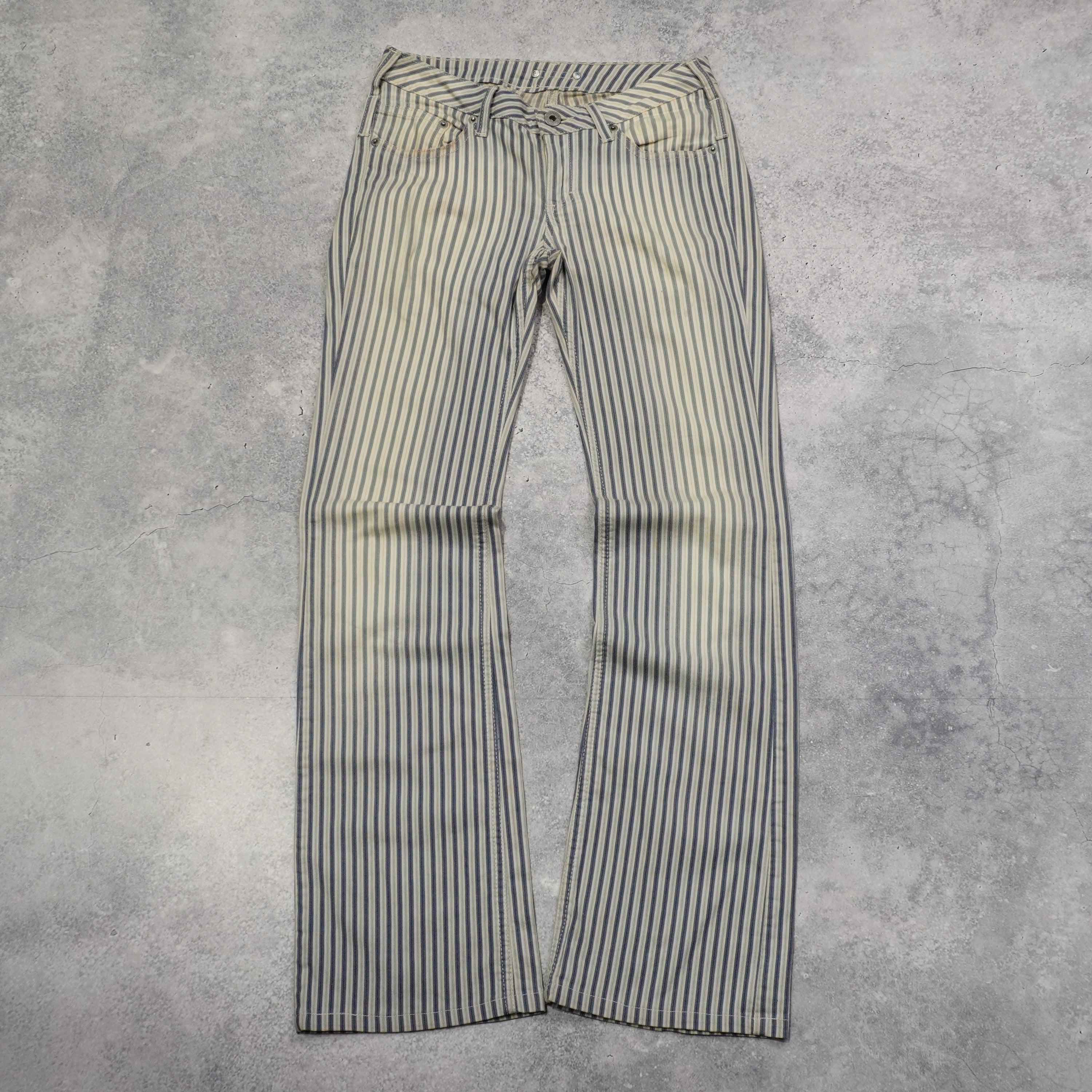 2000s Guess Striped Low Rise Pants