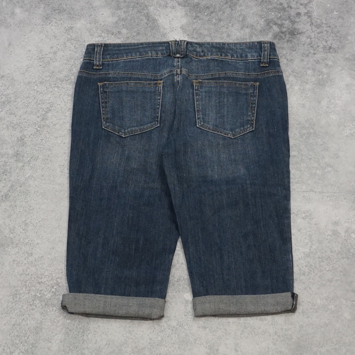 2000s Hot Options Denim Rolled Cuff Capri