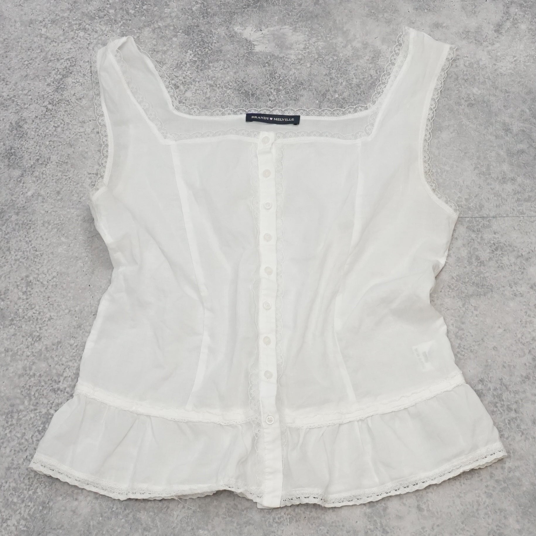 Brandy Melville Peplum Lace Cami