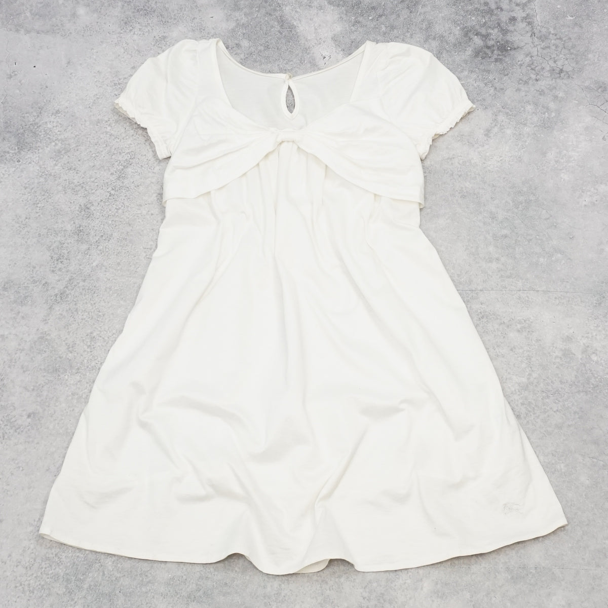 2000s Burberry Blue Label Bow Babydoll Dress