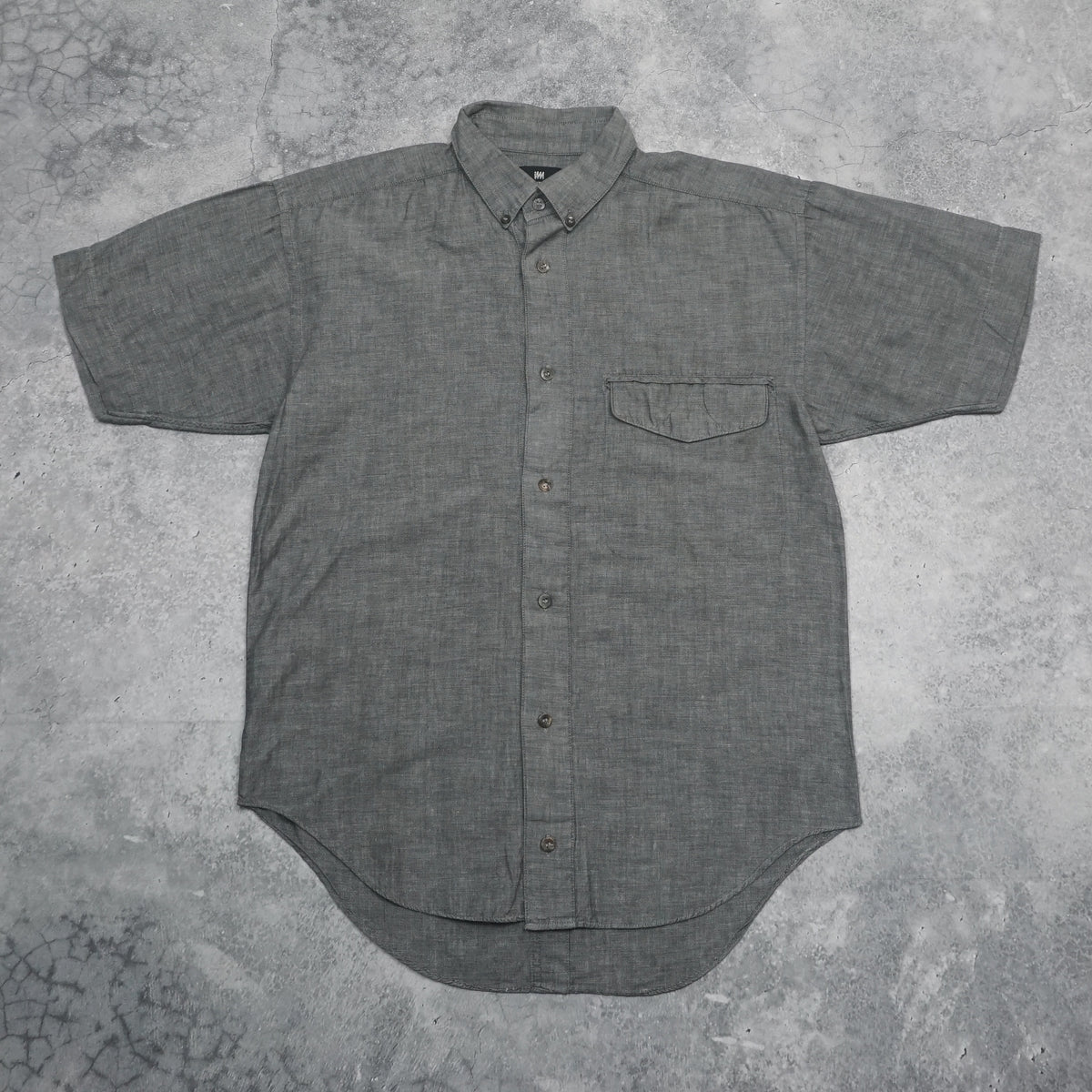 Issey Miyake Grey Linen Short Sleeve Shirt
