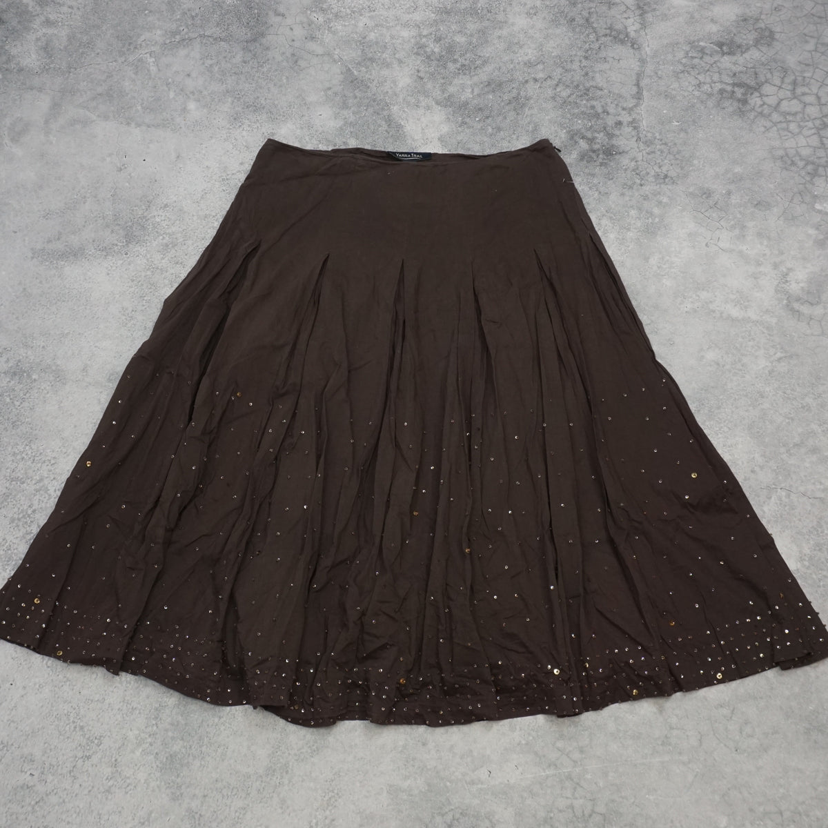 2000s Yarra Trail Pleated Sequin Skirt