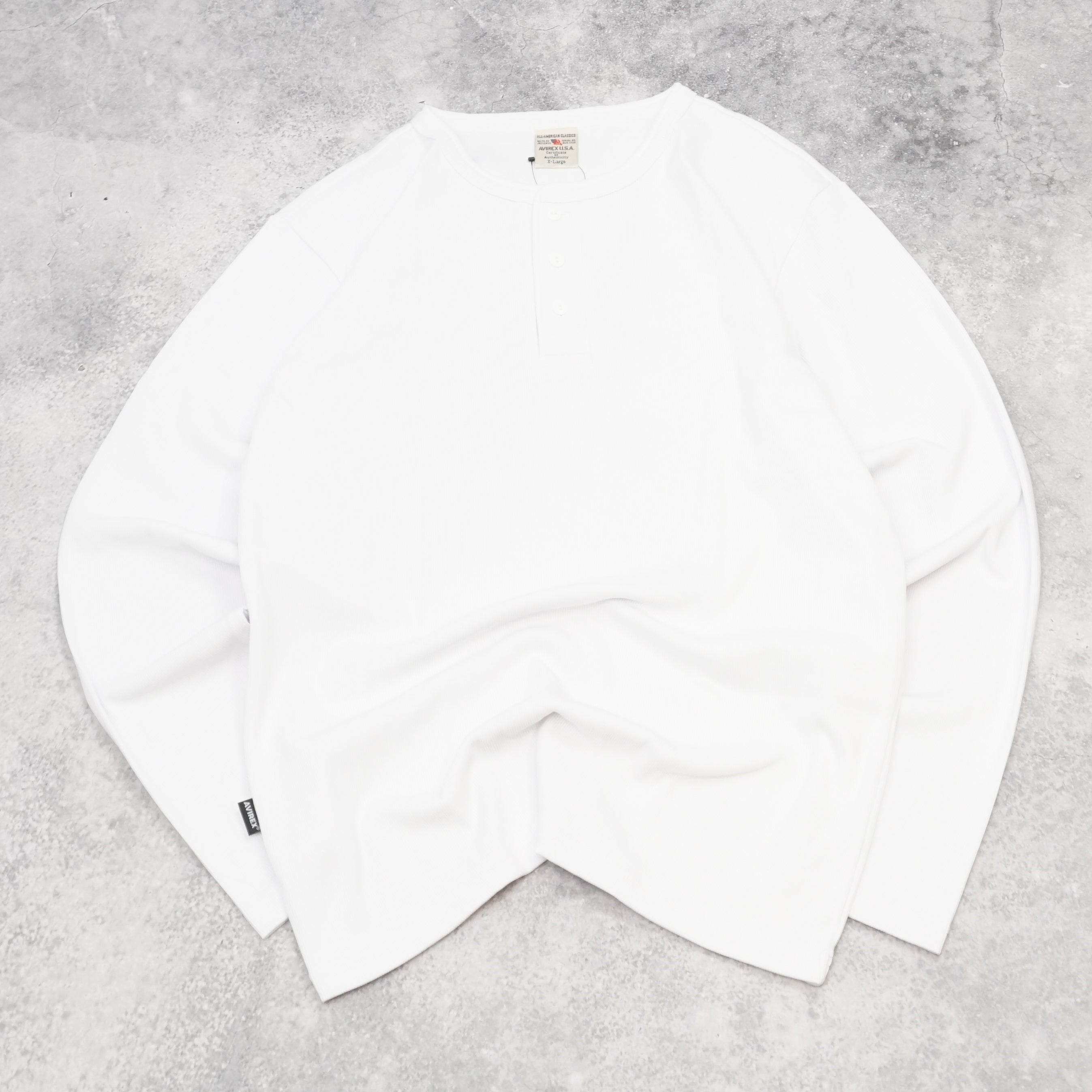 Avirex Daily Wear Henley Long Sleeve Top
