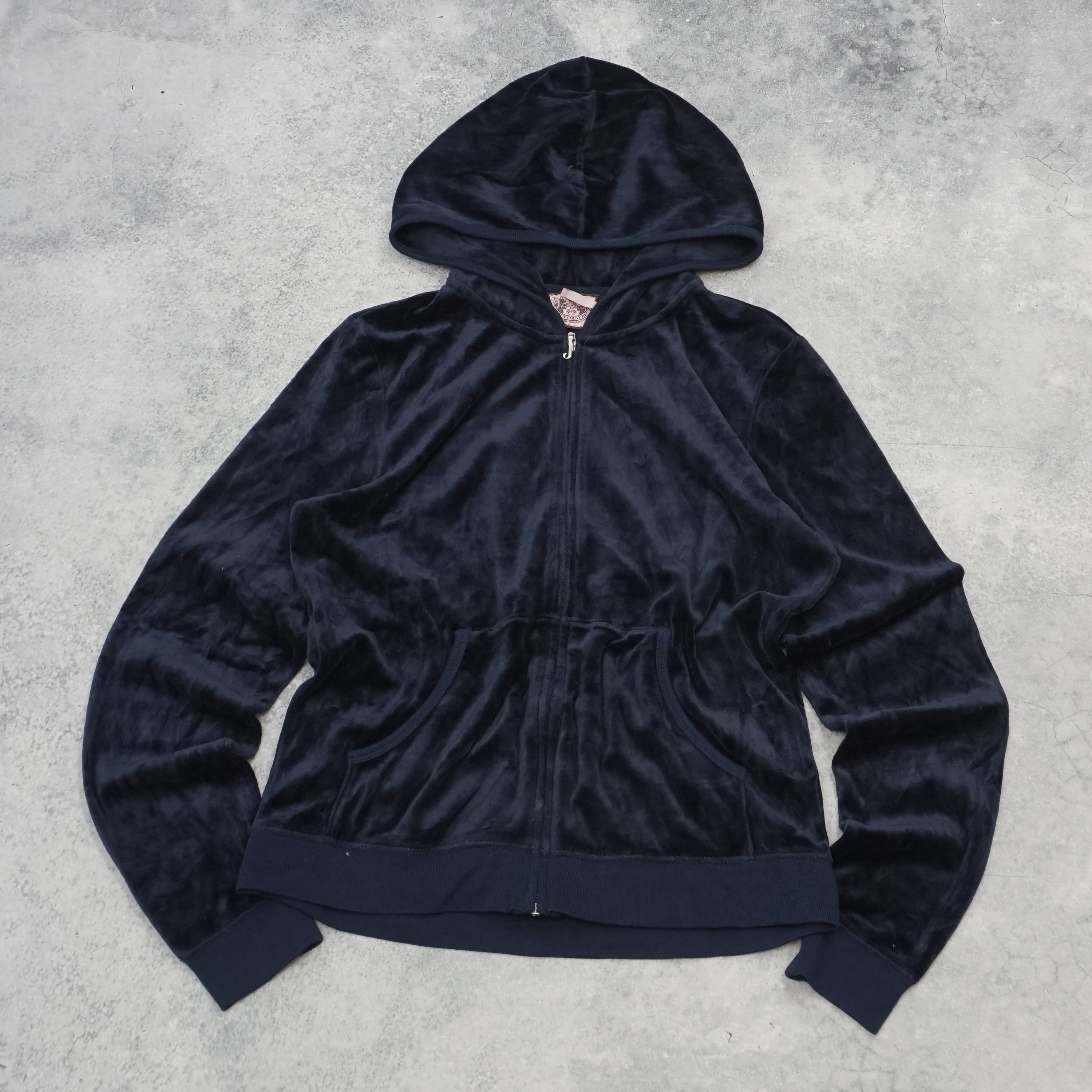 2000s Juicy Couture Velour Zip Up Hoodie