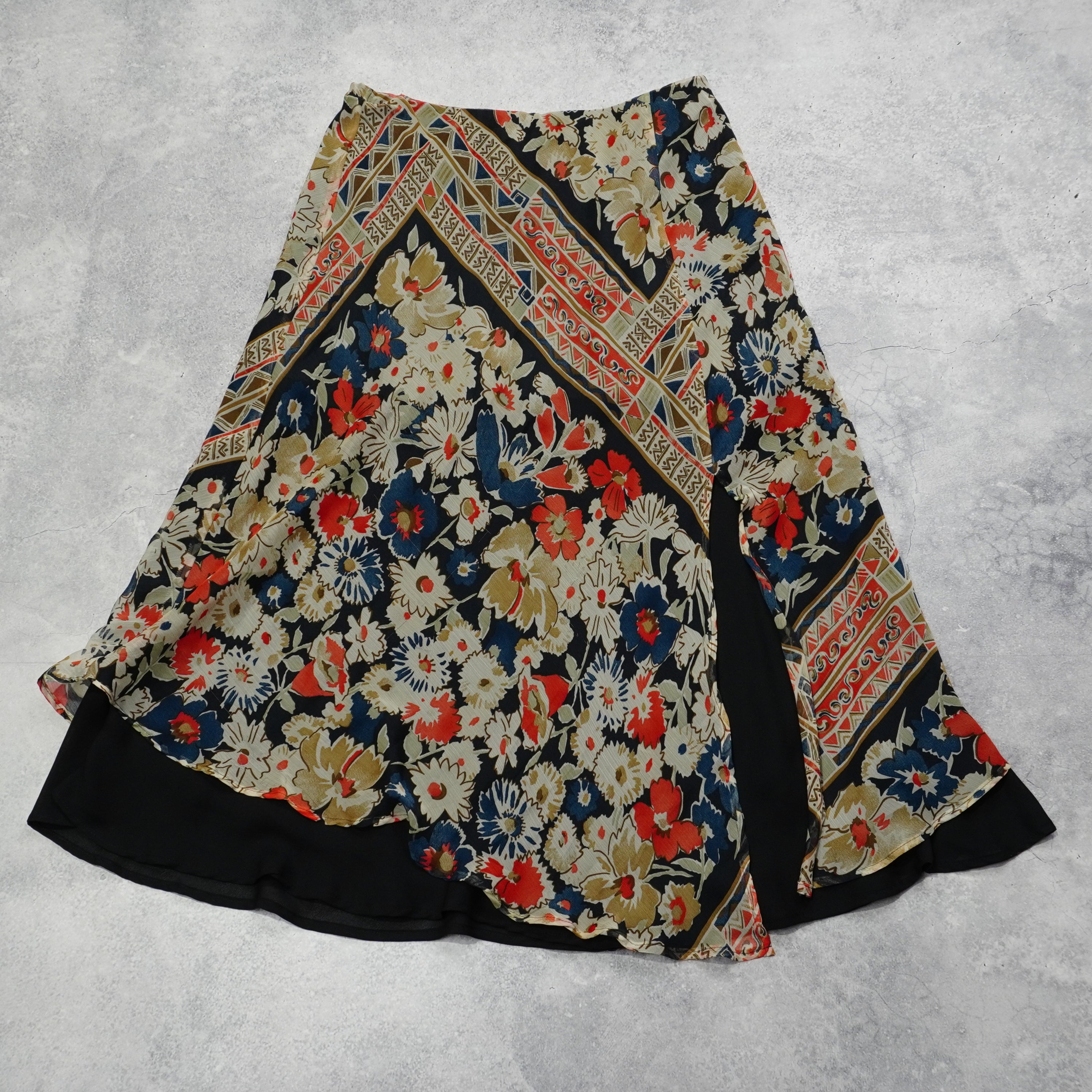 2000s CM Floral Print Skirt