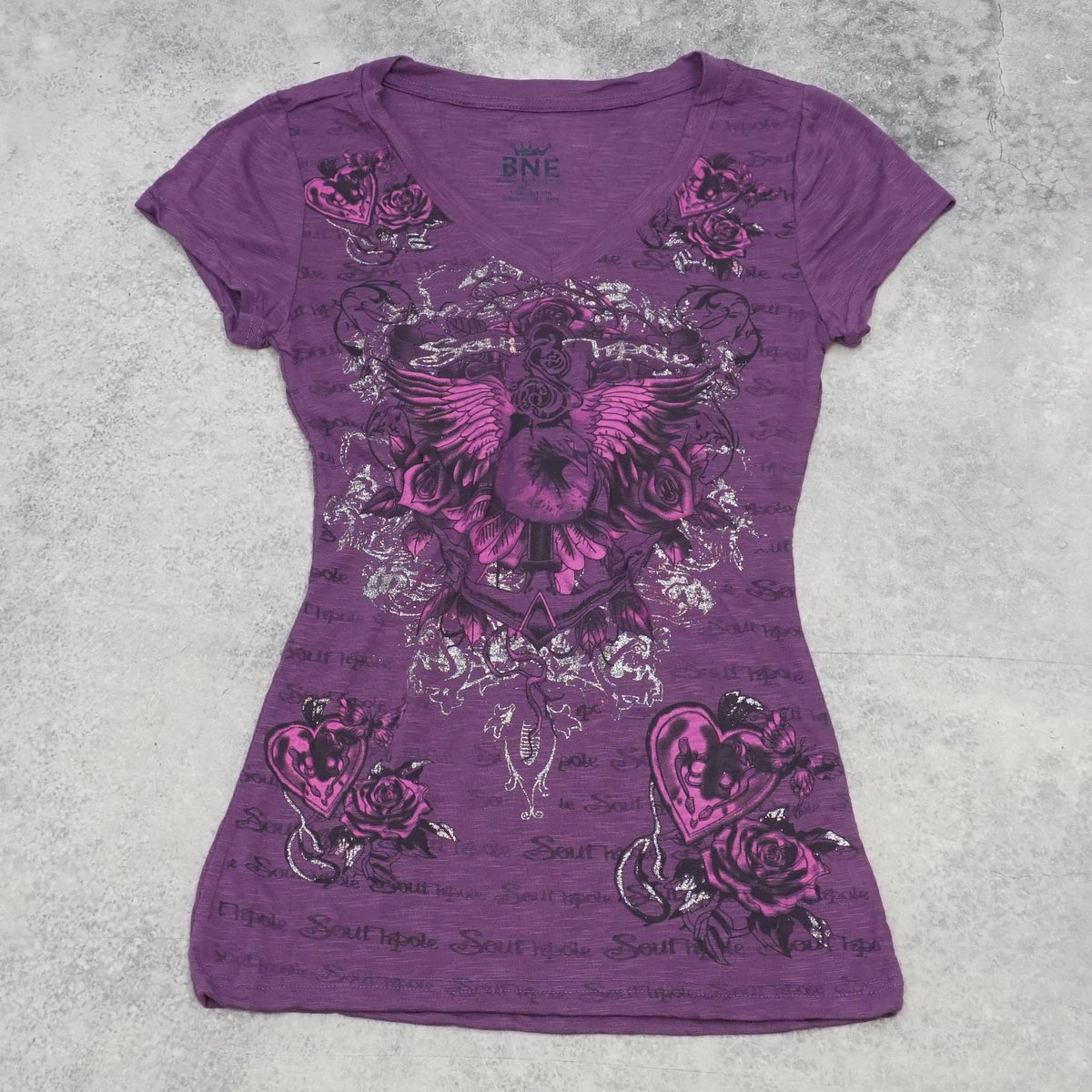 2000s BNE Graphic Rhinestone T-Shirt