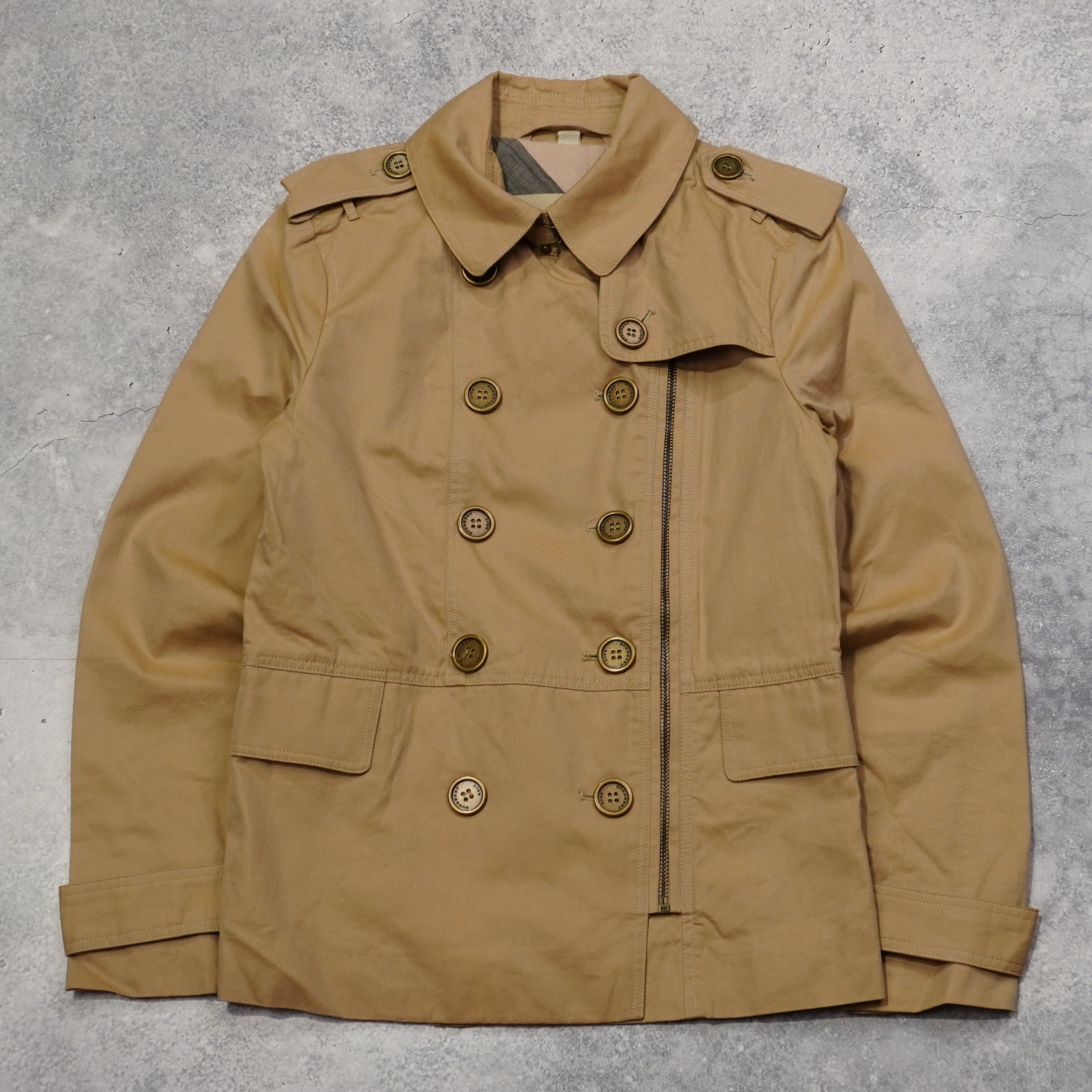 2000s Burberry Brit Double Breasted Coat