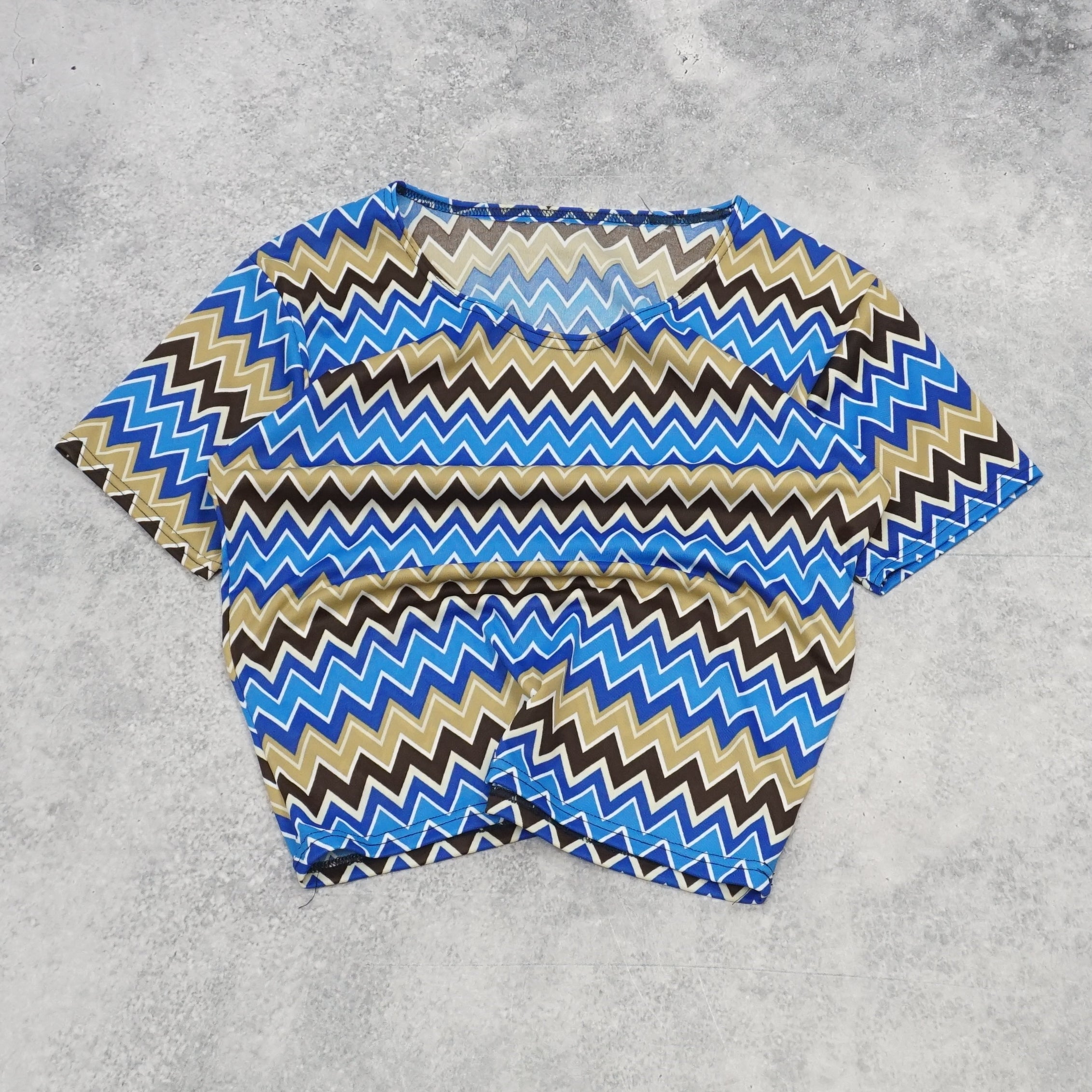 トップス 00s archive patterned second skin tops 2000s Patterned Top – Garmes