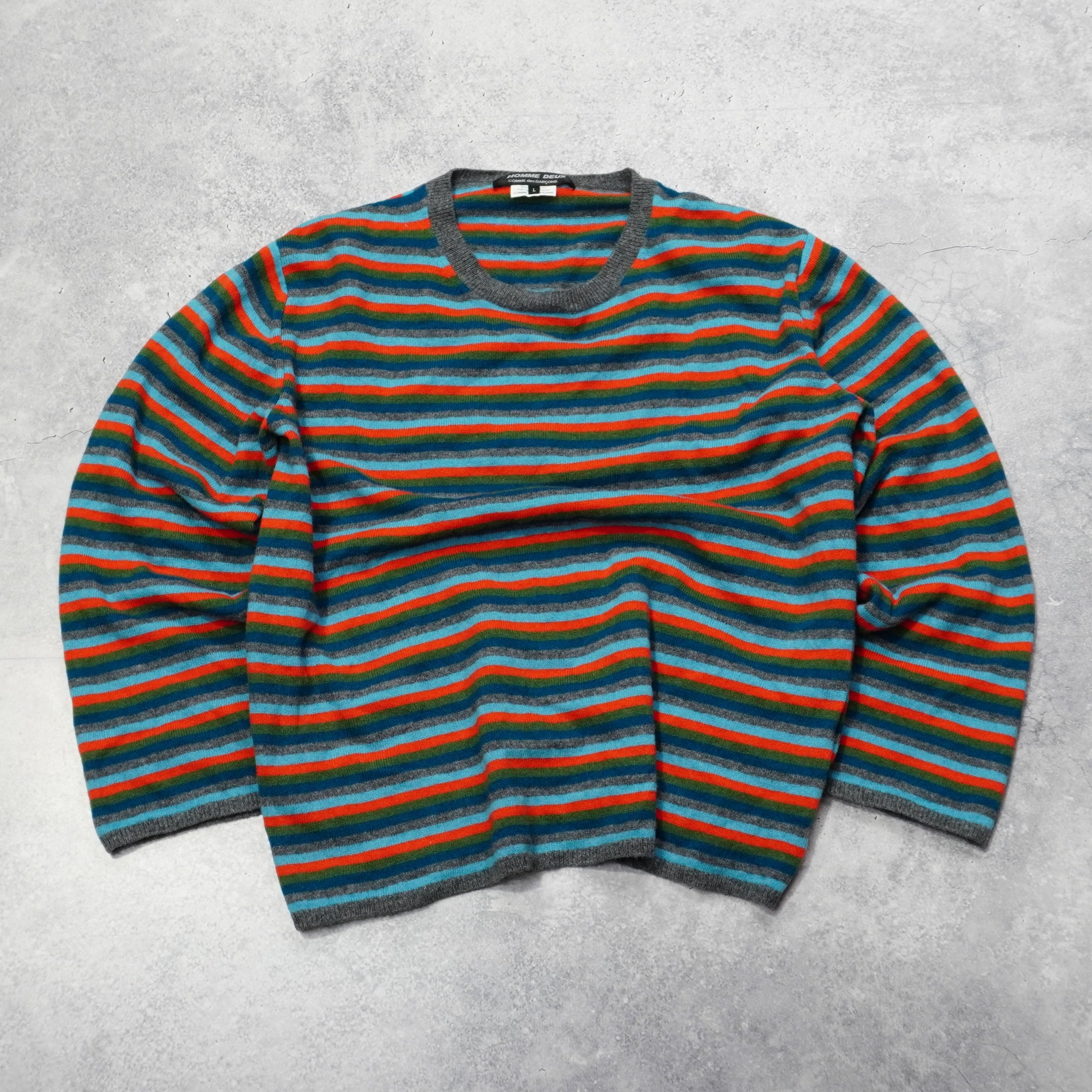 Comme Des Garcons Striped Wool Sweater