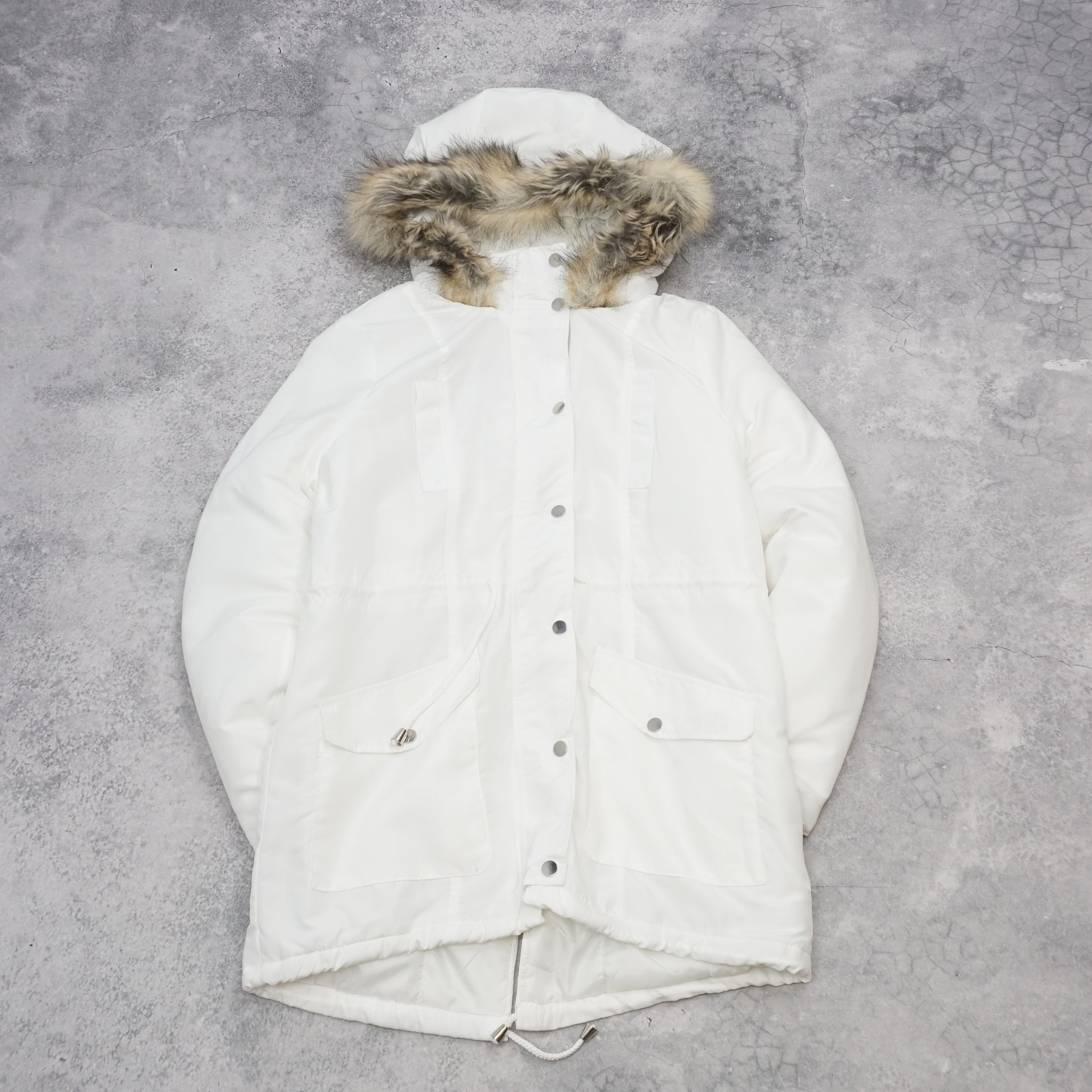 Katies Faux Fur Hooded Coat
